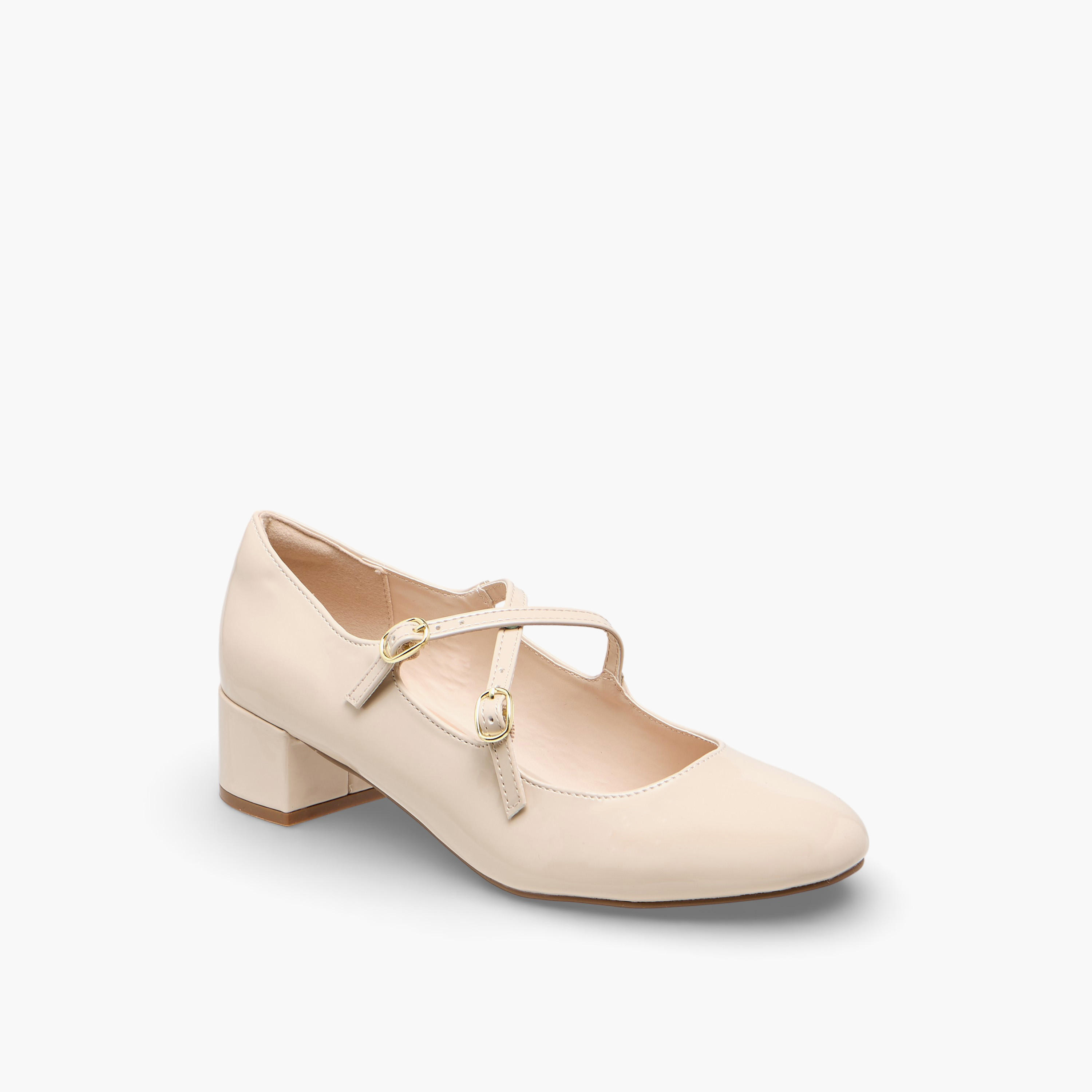 Celeste Women Buckle Closure Block Heel Mary Jane Shoes-women-shoes-heels-image-2