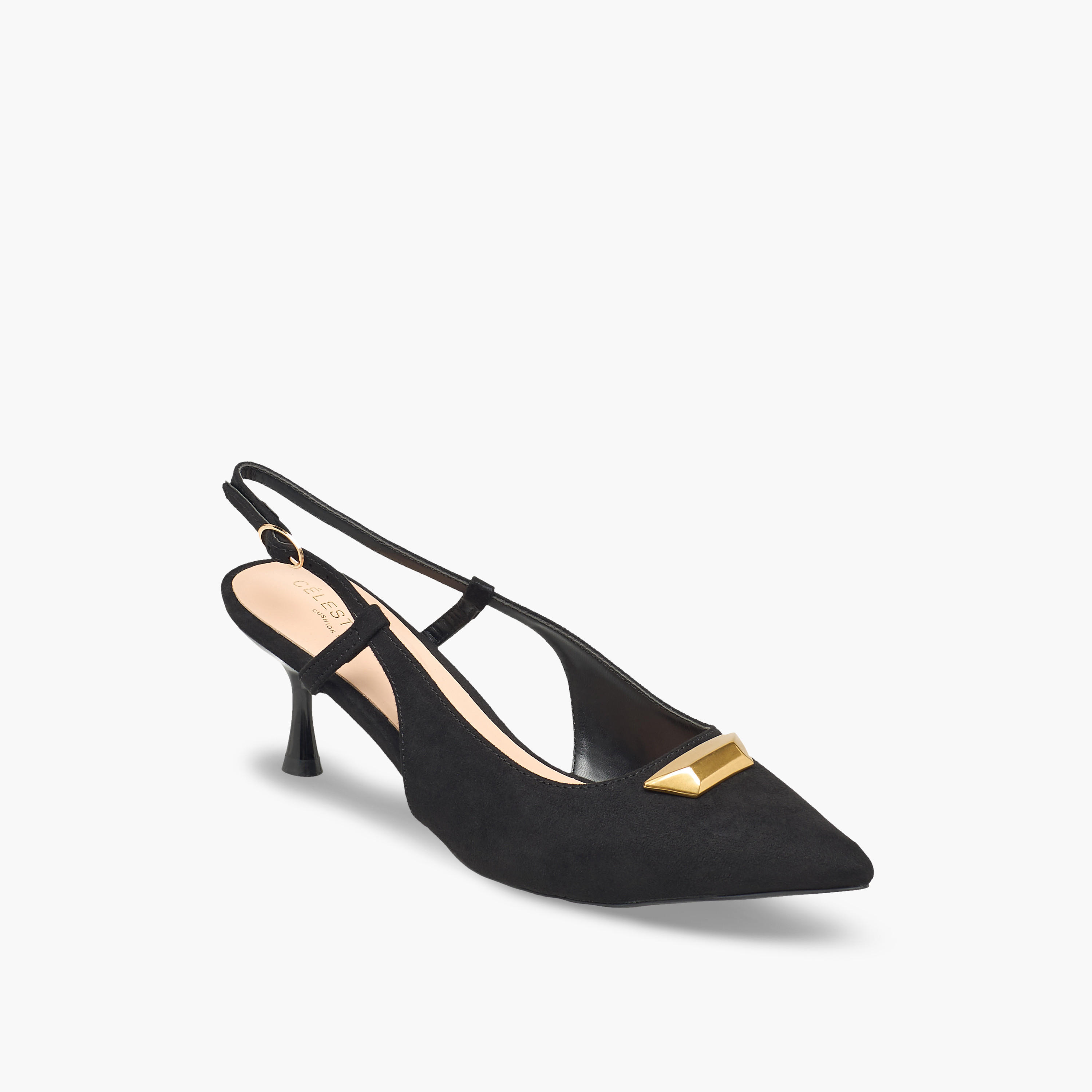 Celeste Women Pointed Toe Flared Heel Slingback Sandals-women-shoes-sandals-heeled-image-2