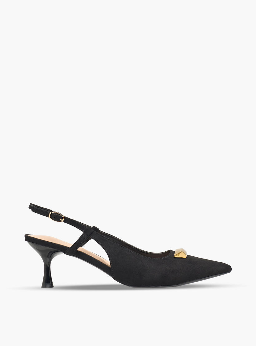 Celeste Women Pointed Toe Flared Heel Slingback Sandals-women-shoes-sandals-heeled-image-3