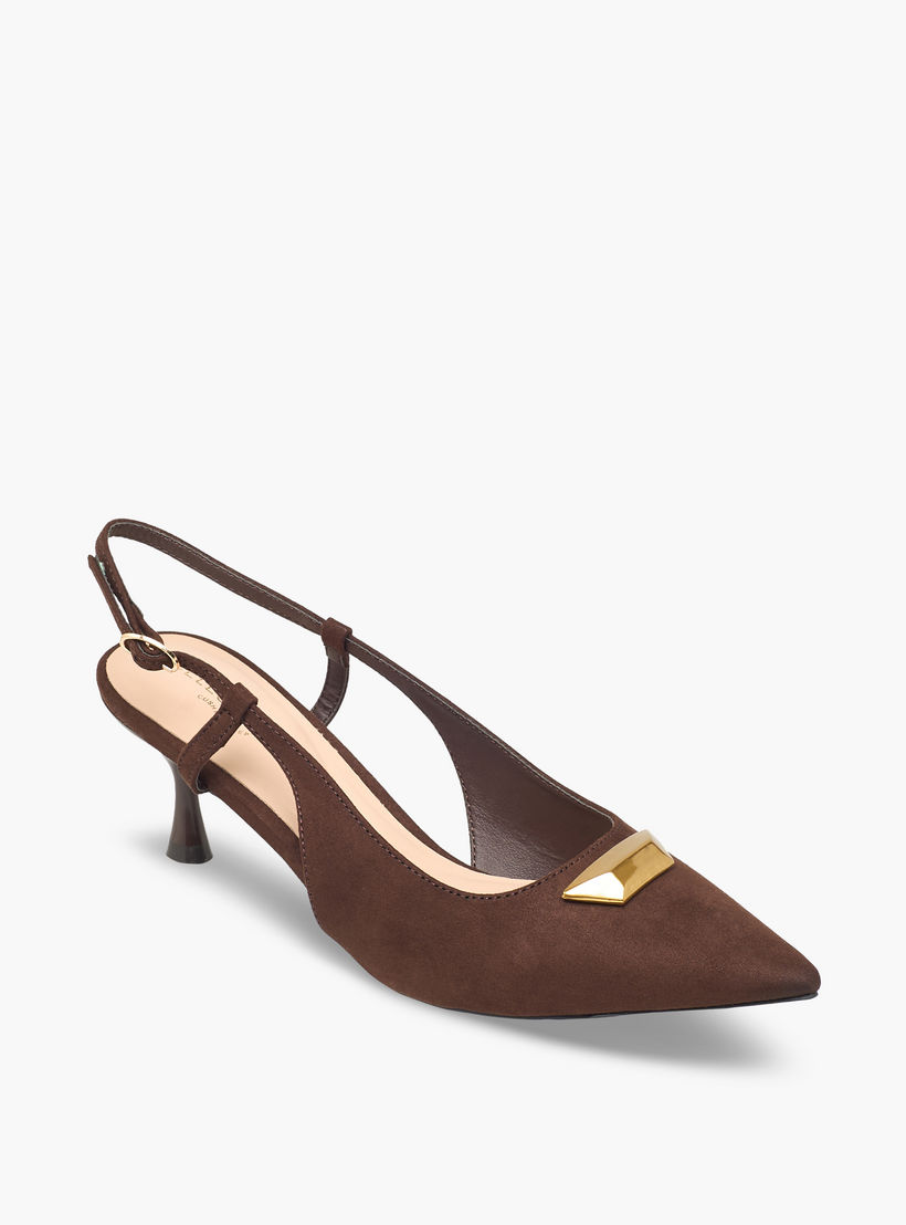 Celeste Women Pointed Toe Flared Heel Slingback Sandals-women-shoes-sandals-heeled-image-2