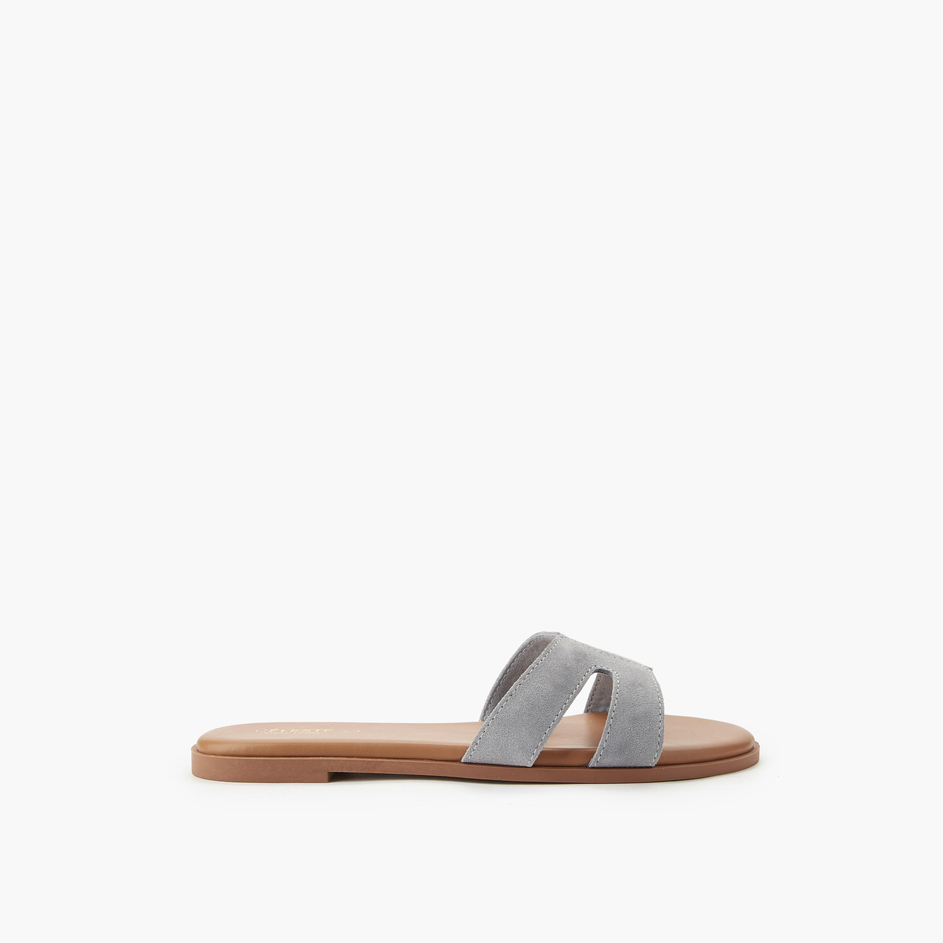 Celeste Women Leather Slip-On Sandals-women-shoes-flats-sandals-image-2