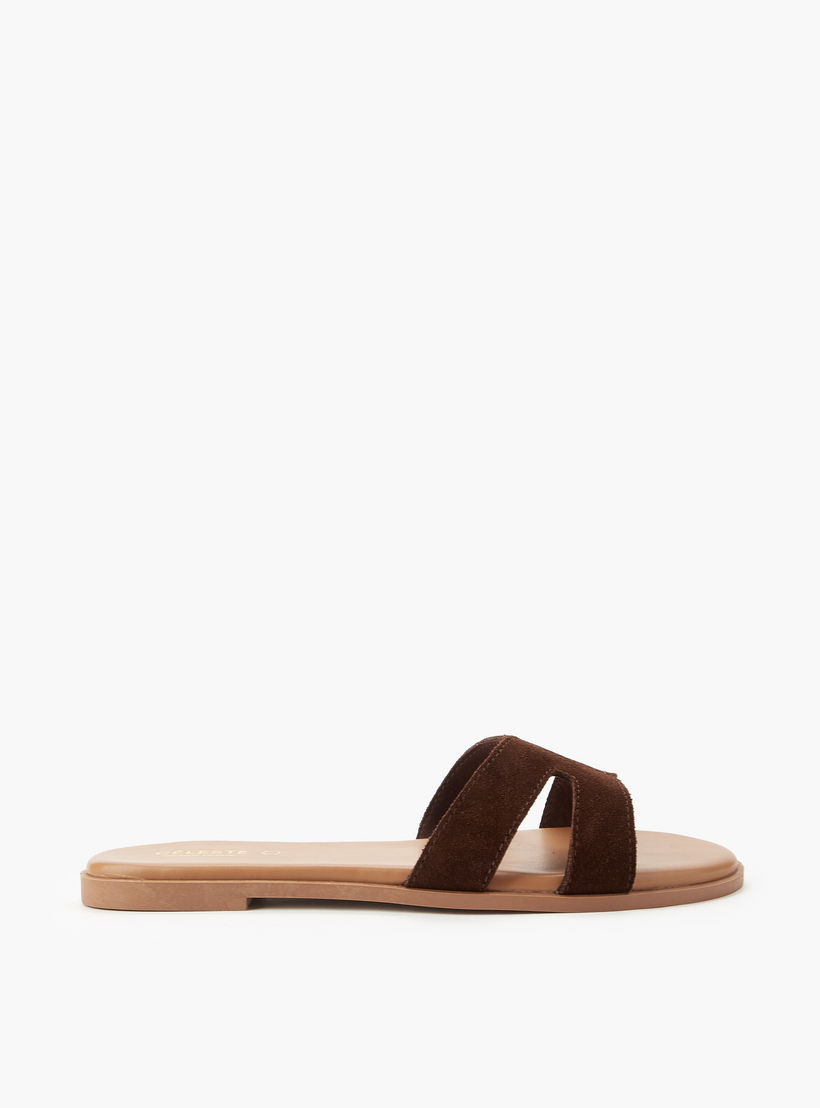 Celeste Women Leather Slip-On Sandals-women-shoes-flats-sandals-image-2