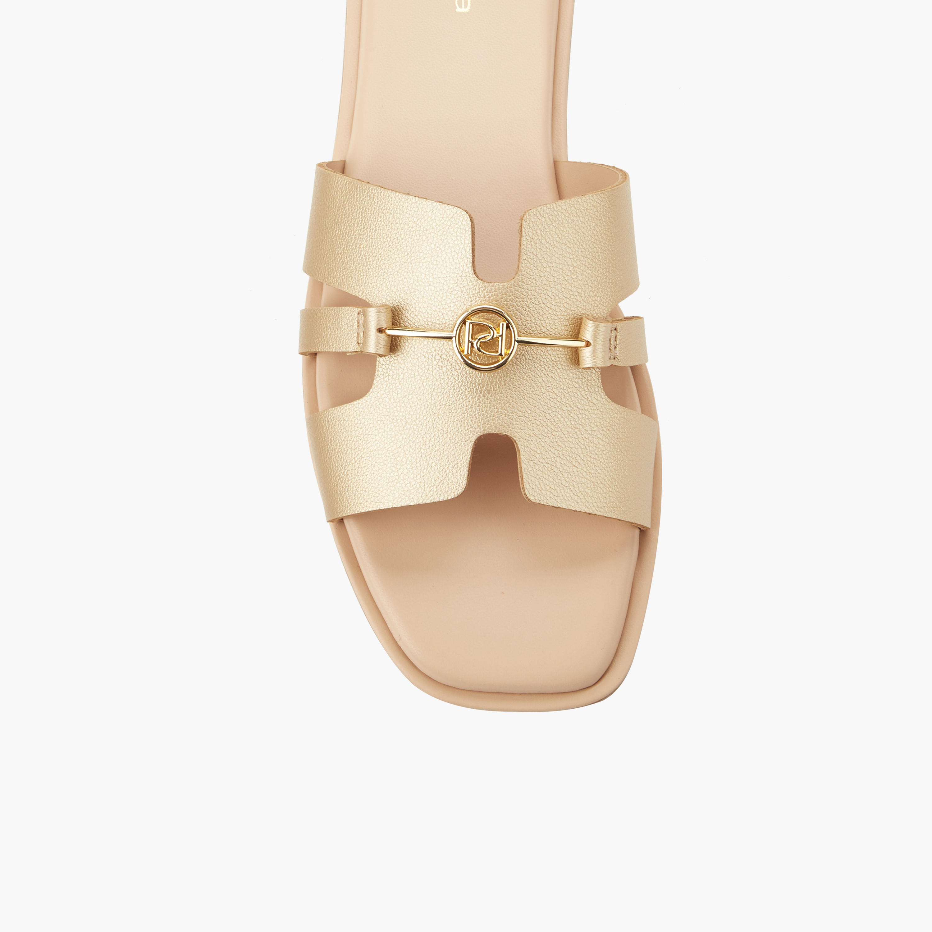 Paprika Women Metallic Accent Slide Sandals-women-shoes-flats-sandals-image-4