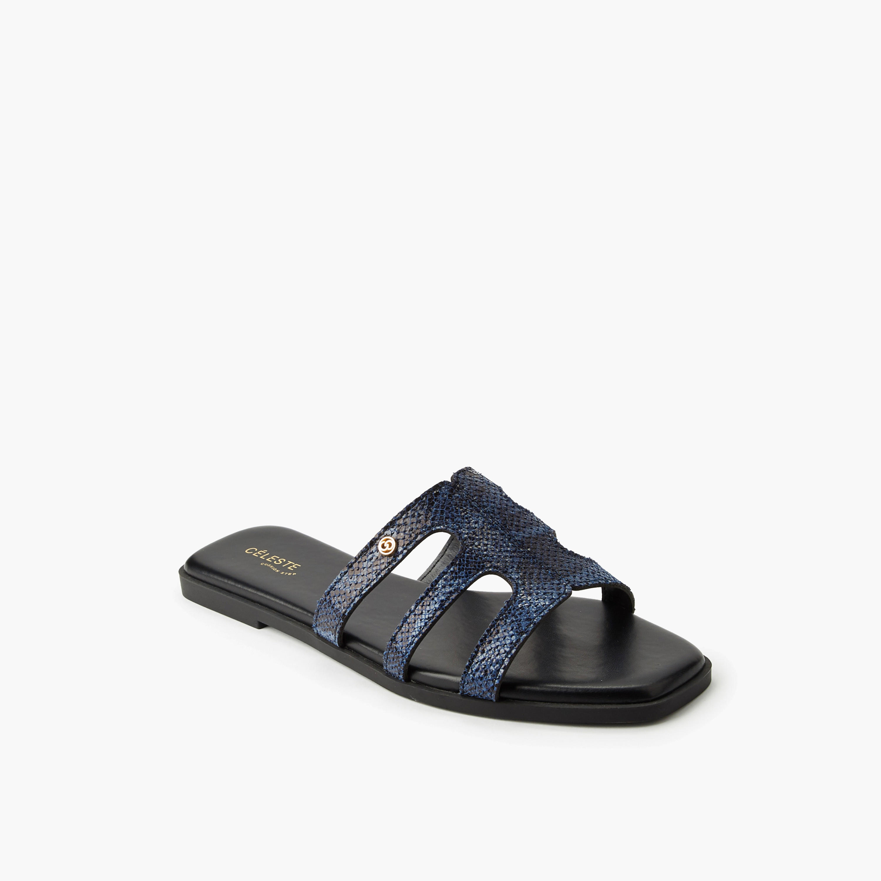 Celeste Women Animal Print Slip-On Sandals-women-shoes-flats-sandals-image-2