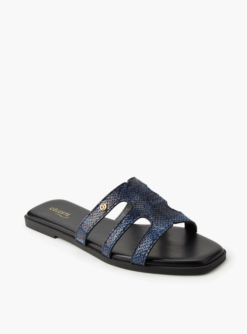 Celeste Women Animal Print Slip-On Sandals-women-shoes-flats-sandals-image-2