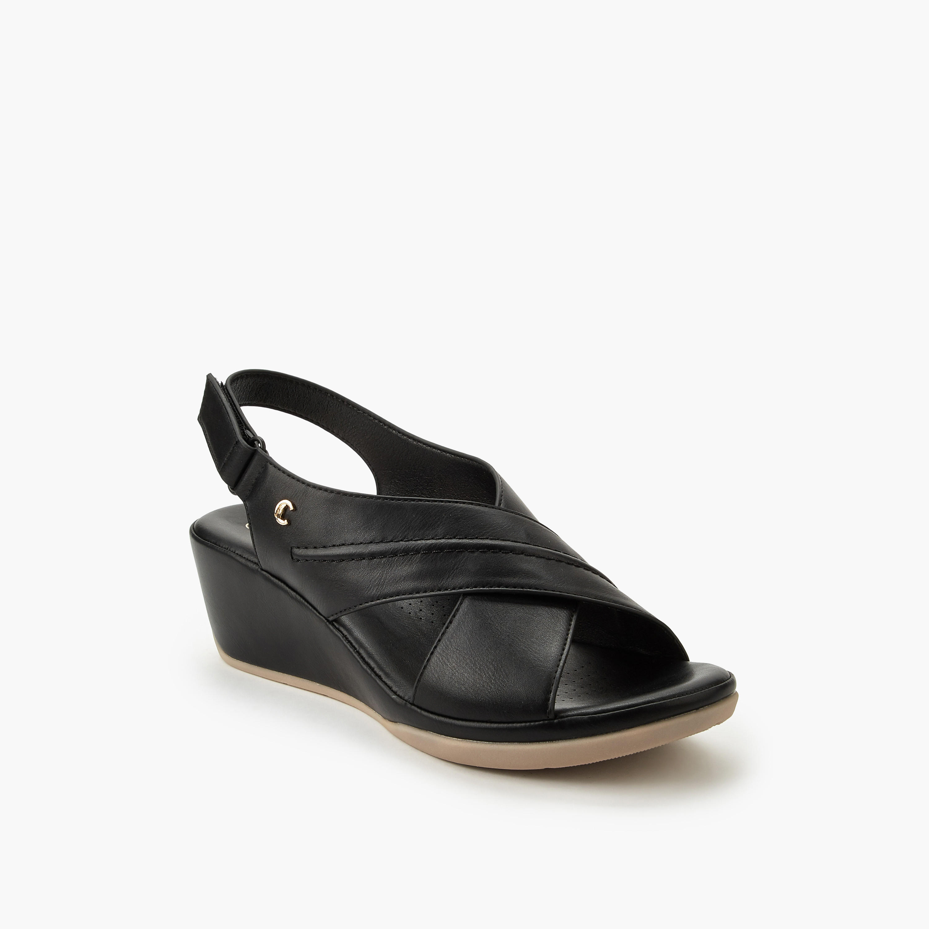 Le Confort Women Wedge Heel Sandals-women-shoes-sandals-heeled-image-3