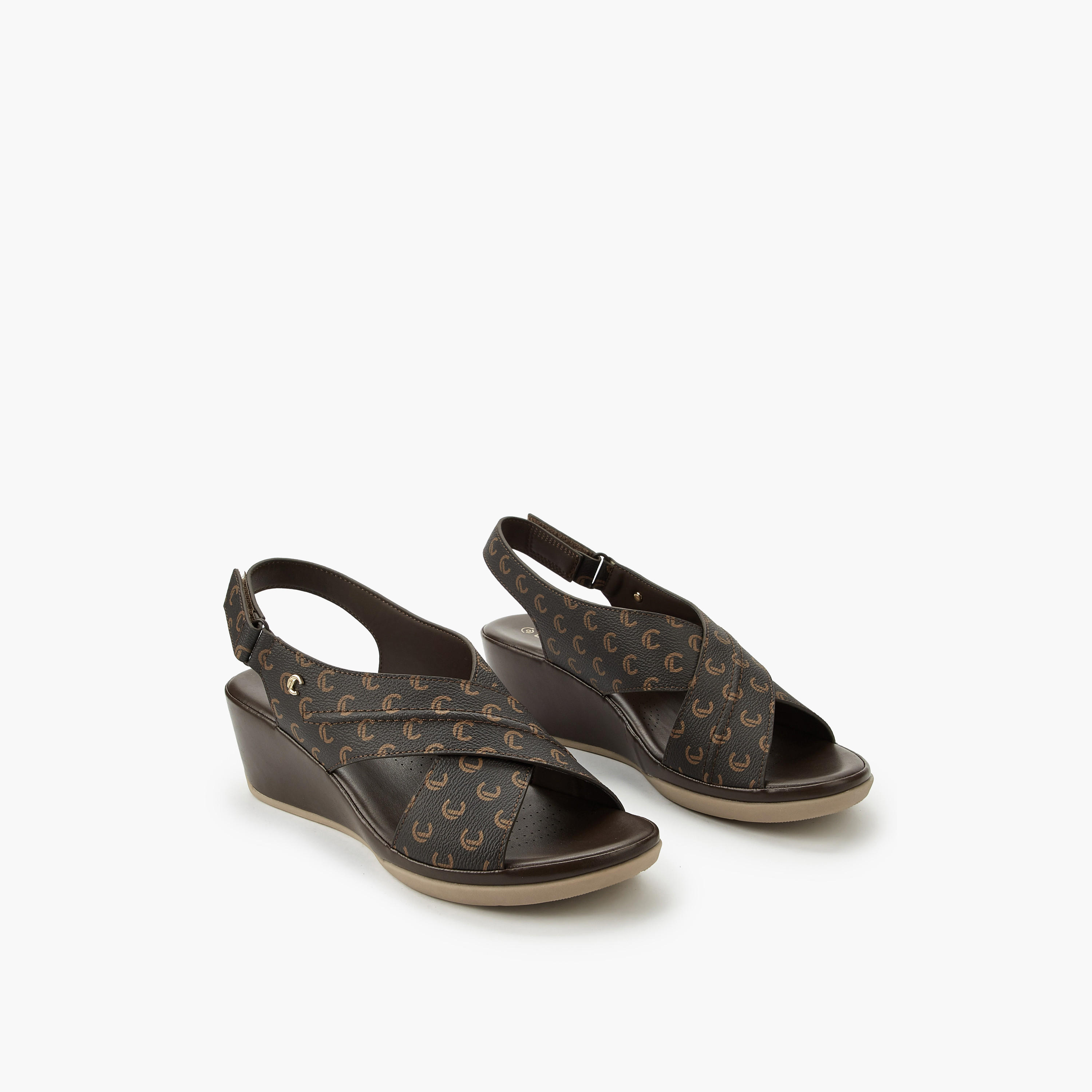 Le Confort Women Wedge Heel Sandals-women-shoes-sandals-heeled-image-1