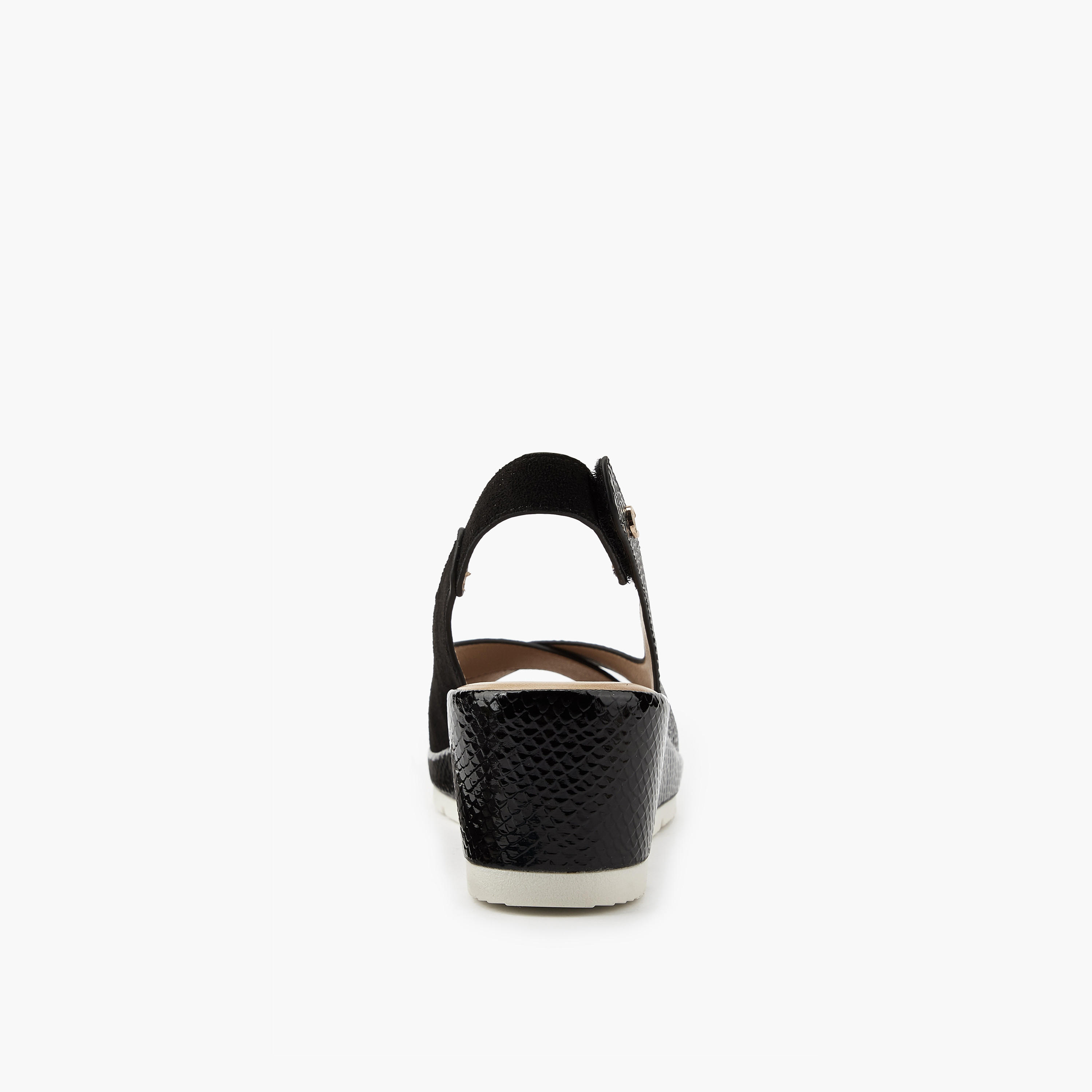 Le Confort Women Cross Strap Wedge Heel Sandals-women-shoes-sandals-heeled-image-5