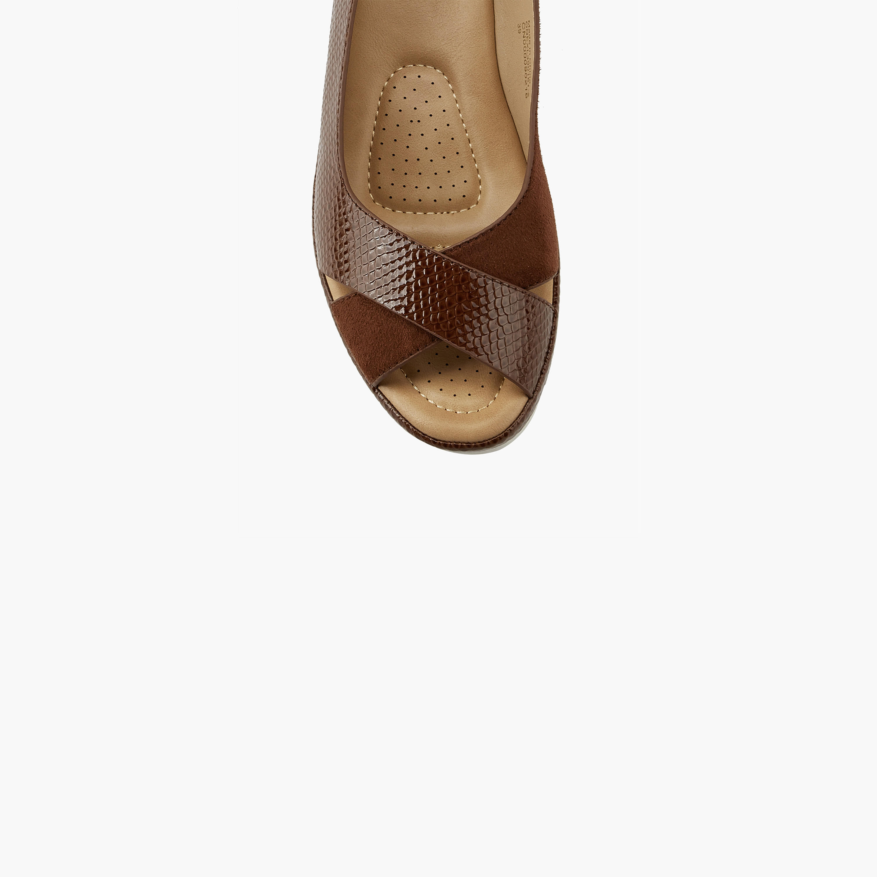 Le Confort Women Cross Strap Wedge Heel Sandals-women-shoes-sandals-heeled-image-4
