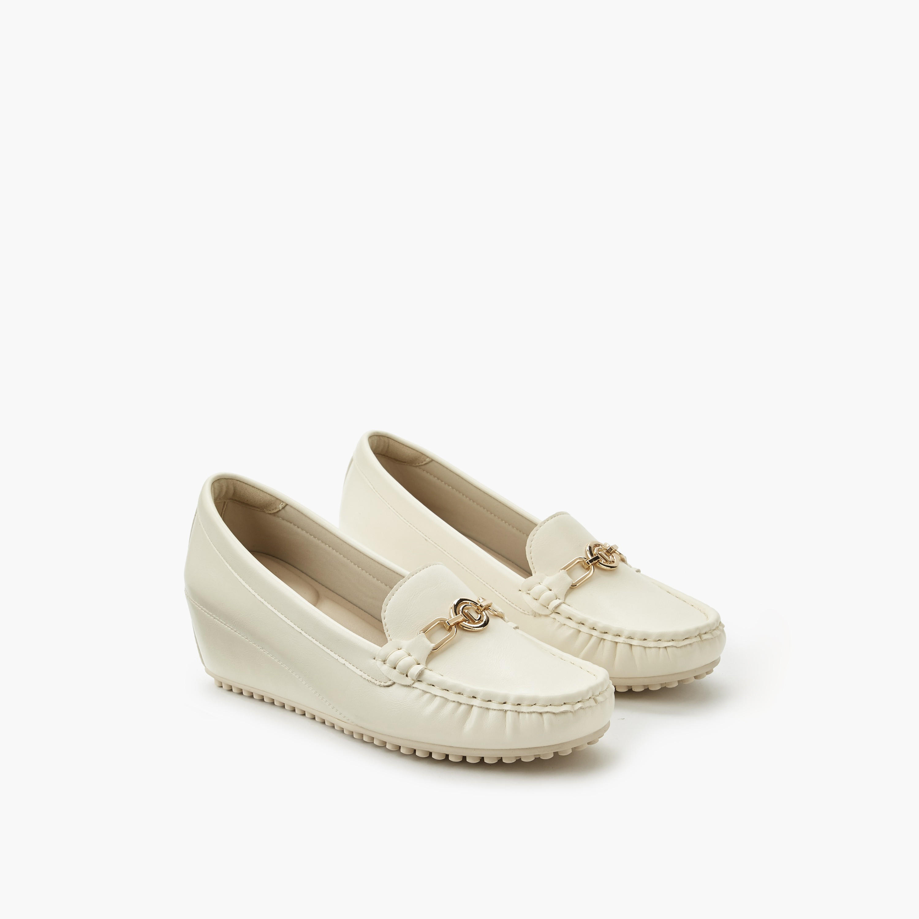 Le Confort Women Wedge Heel Slip-On Loafers-women-shoes-loafersandmoccasins-image-1