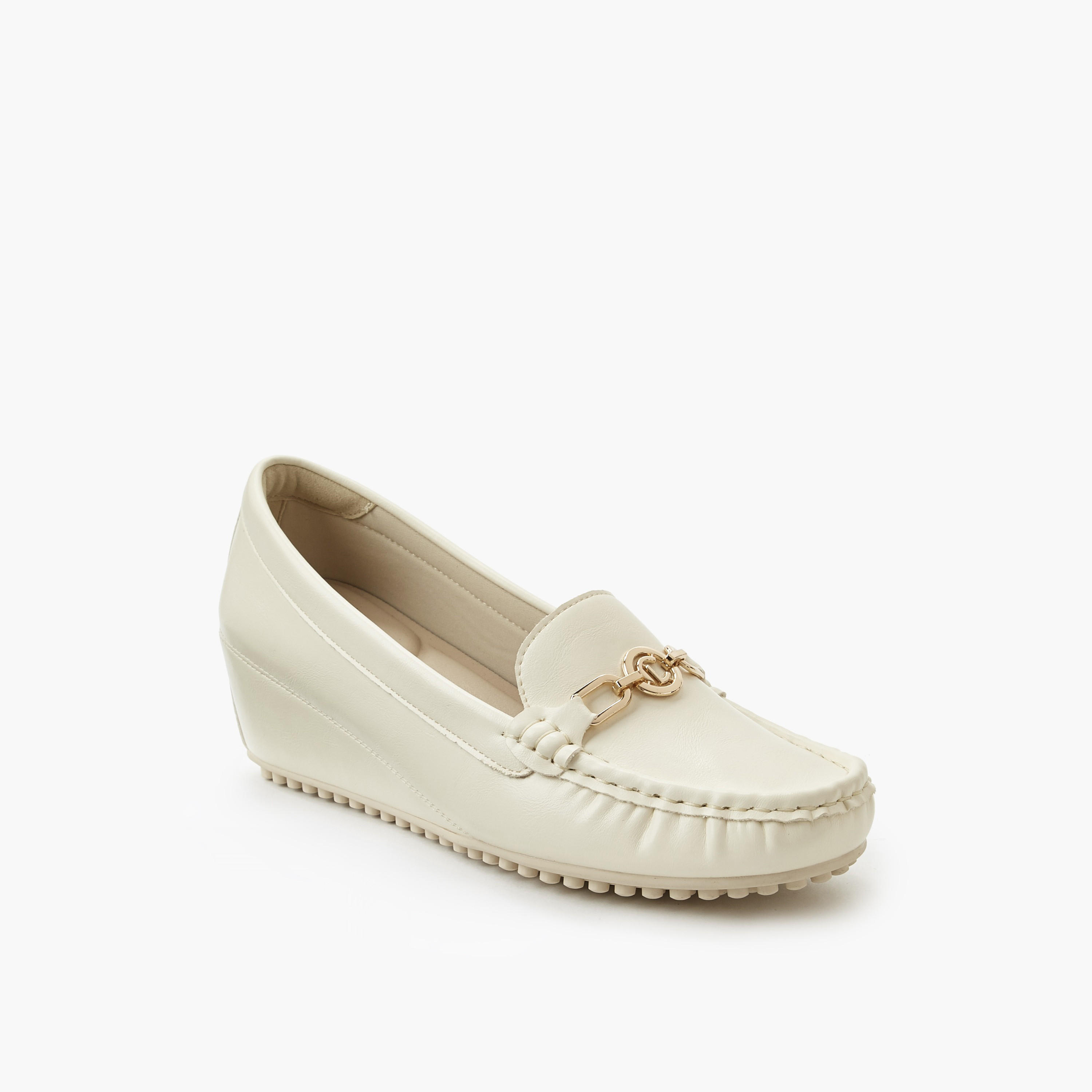 Le Confort Women Wedge Heel Slip-On Loafers-women-shoes-loafersandmoccasins-image-2