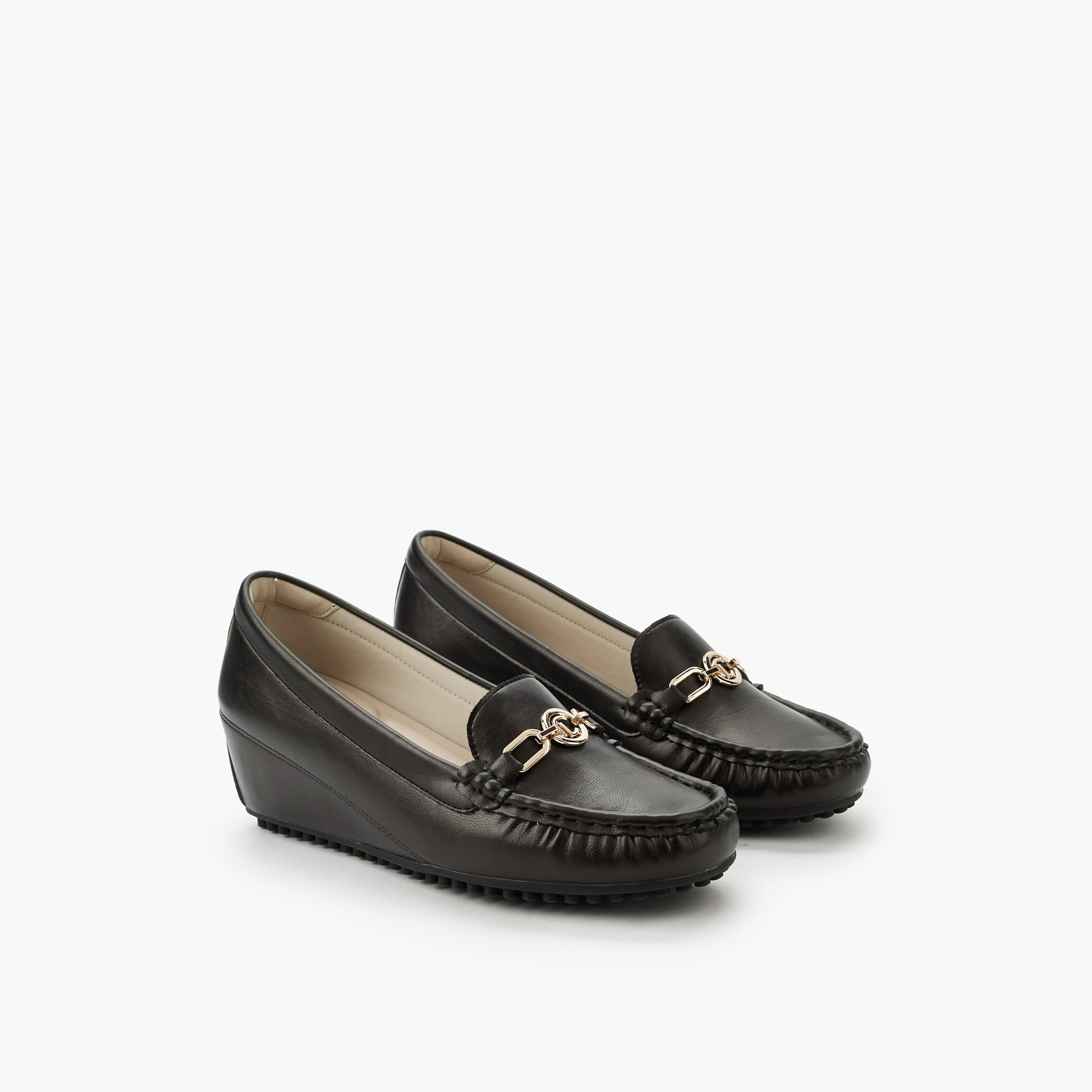 Le Confort Women Wedge Heel Slip-On Loafers-women-shoes-loafersandmoccasins-image-1
