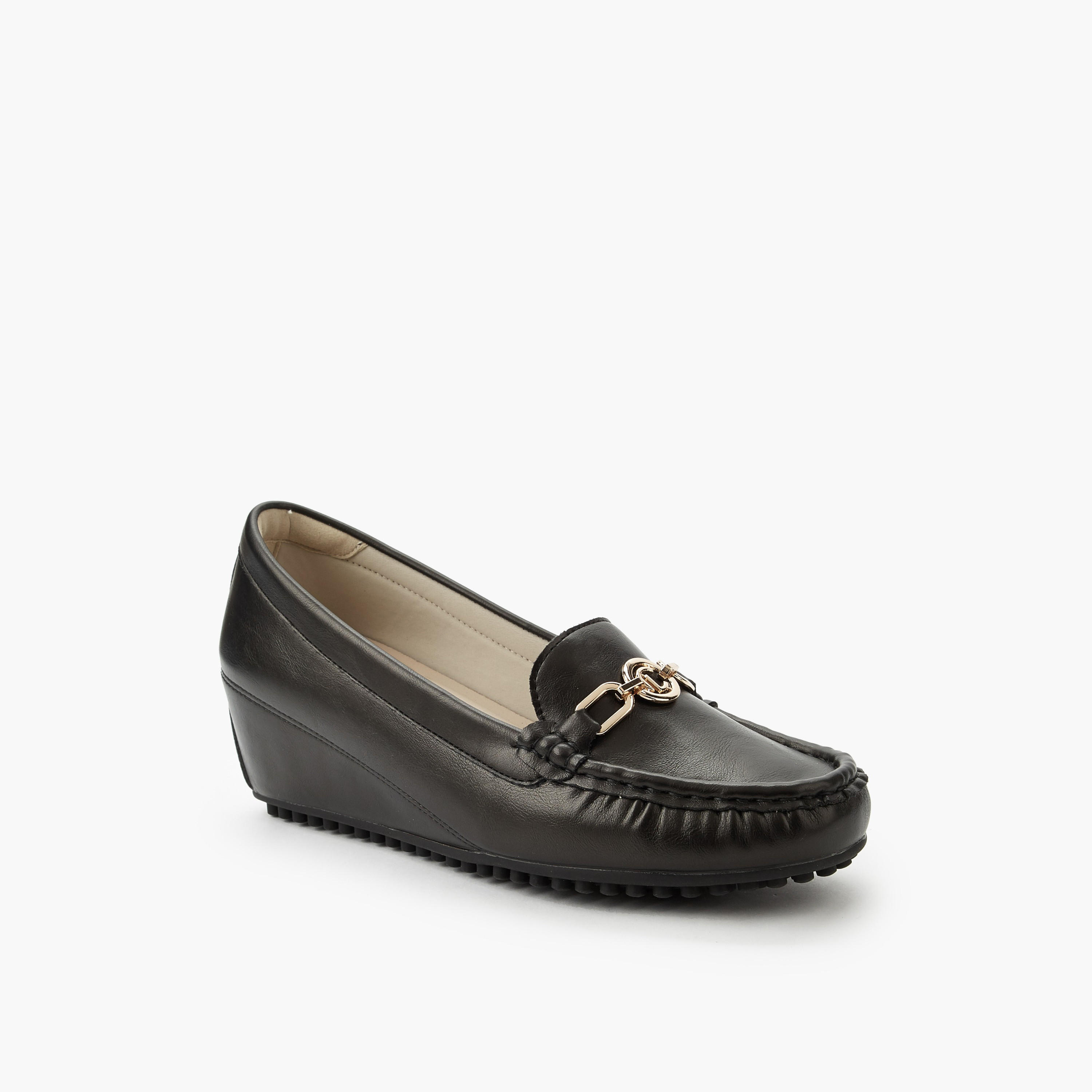 Le Confort Women Wedge Heel Slip-On Loafers-women-shoes-loafersandmoccasins-image-2
