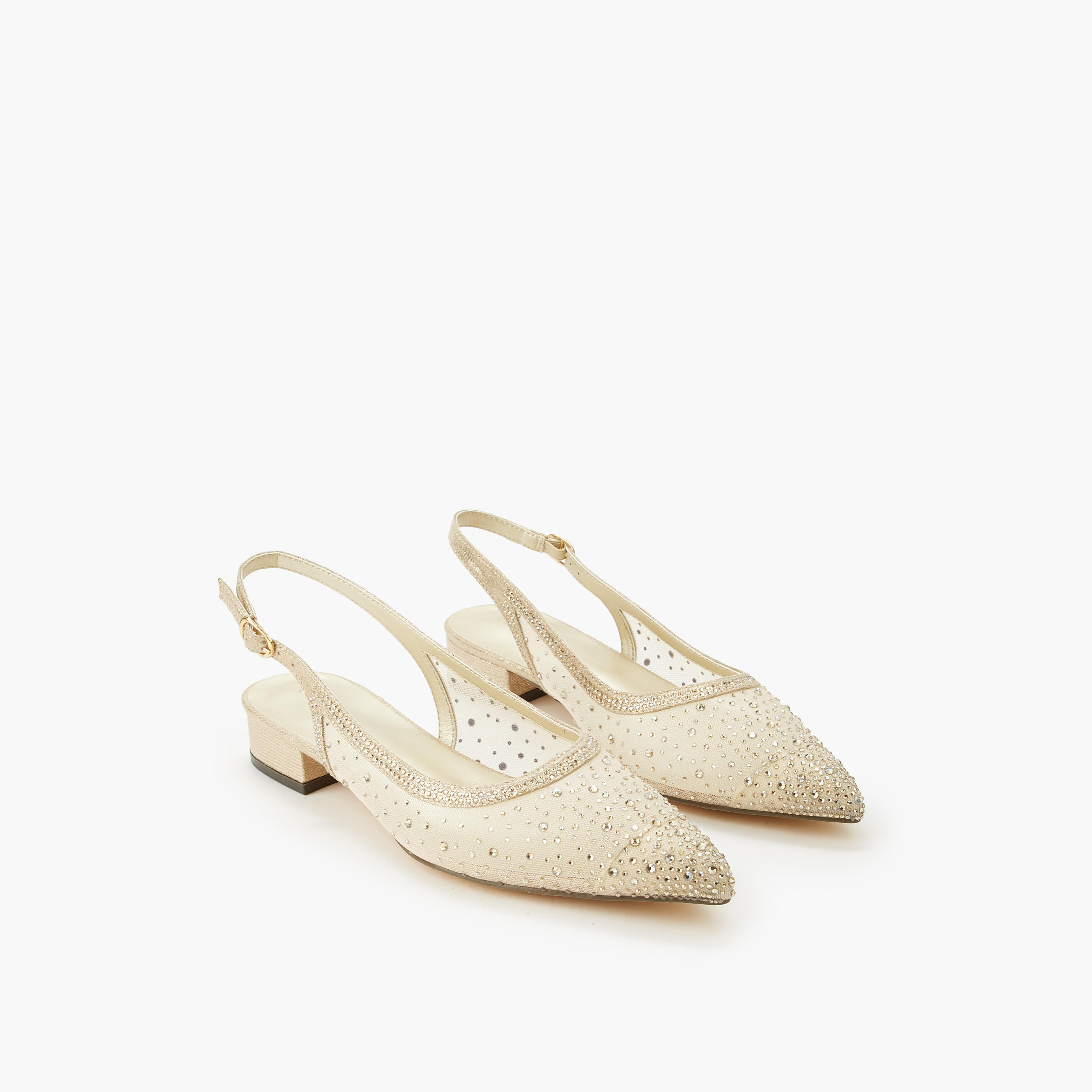 Celeste Women Embellished Buckle Closure Pointed Toe Shoes-women-shoes-sandals-heeled-image-1
