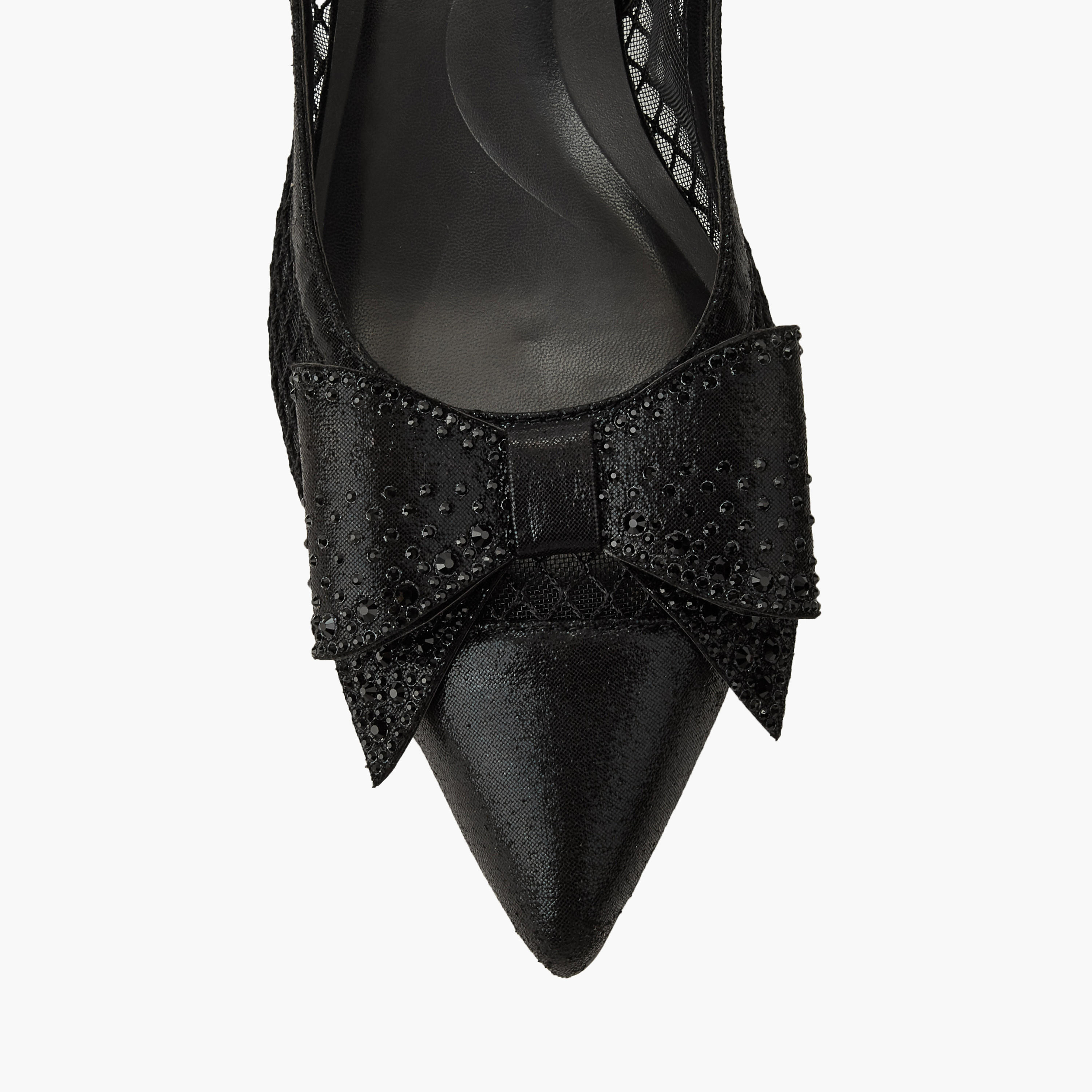 Celeste Women Bow Embellished Buckle Closure Pointed Toe Shoes-women-shoes-sandals-heeled-image-4