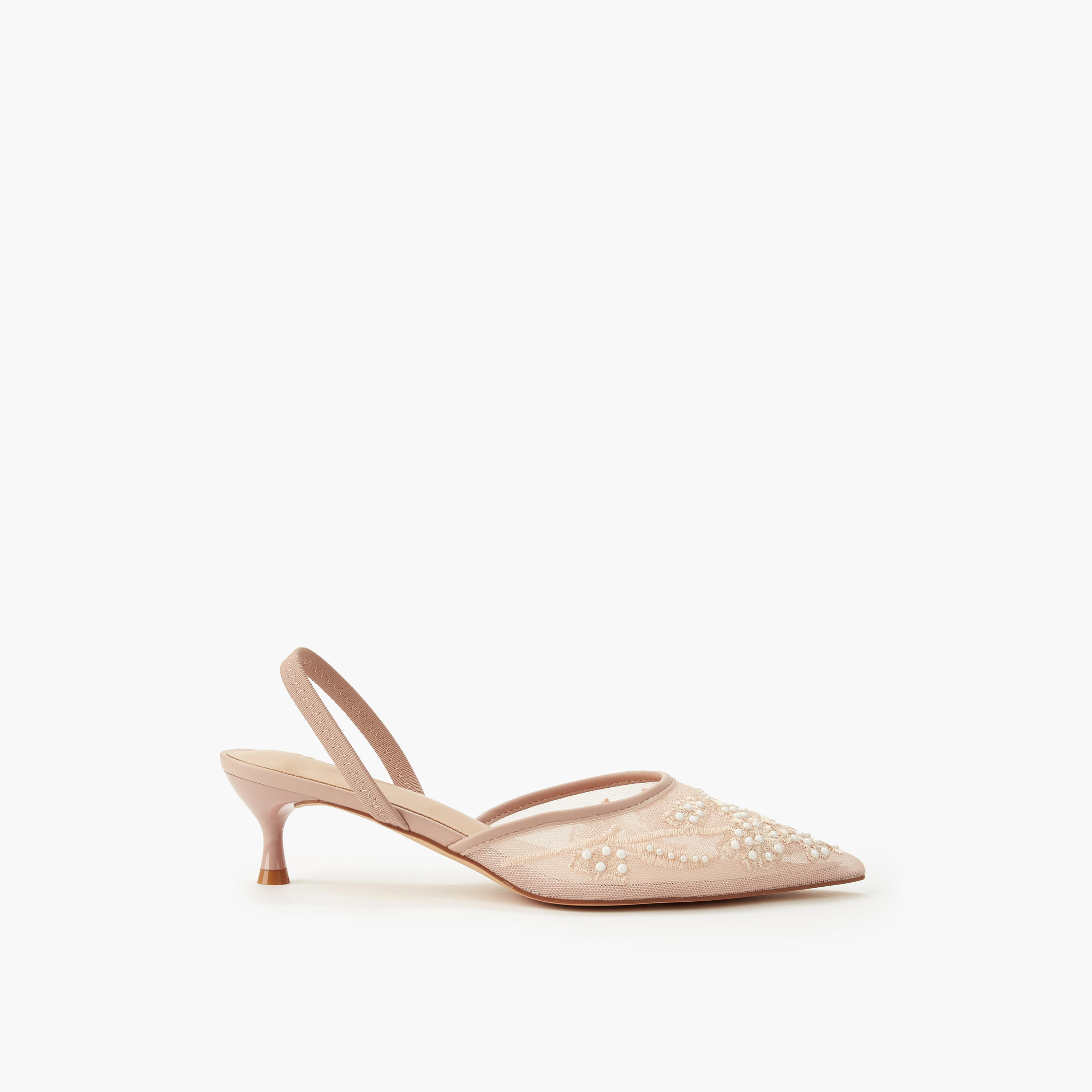 Celeste Women Embellished Kitten Heel Pointed Toe Shoes-women-shoes-sandals-heeled-image-3