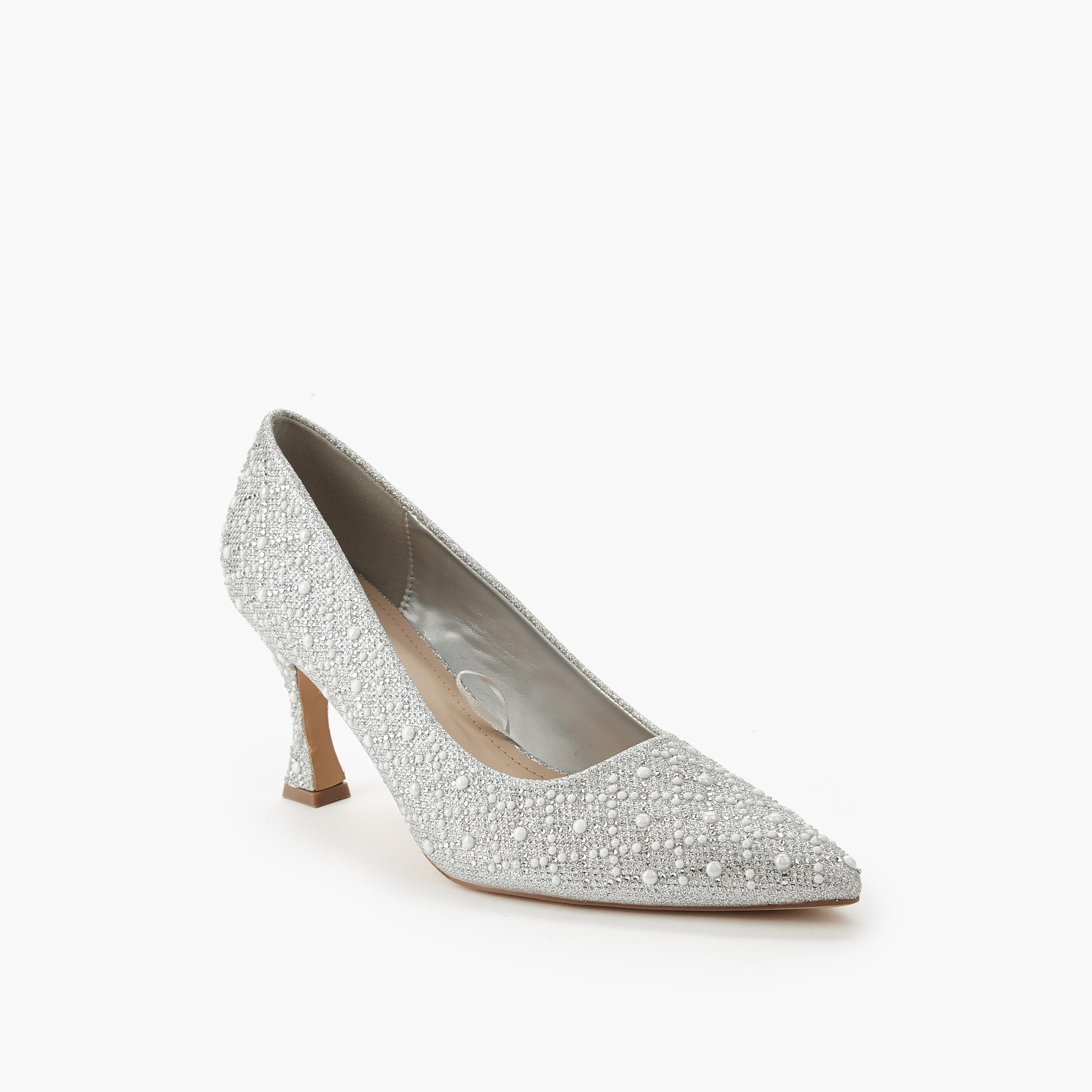 Celeste Women Embellished Flared Heel Pumps-women-shoes-sandals-heeled-image-2