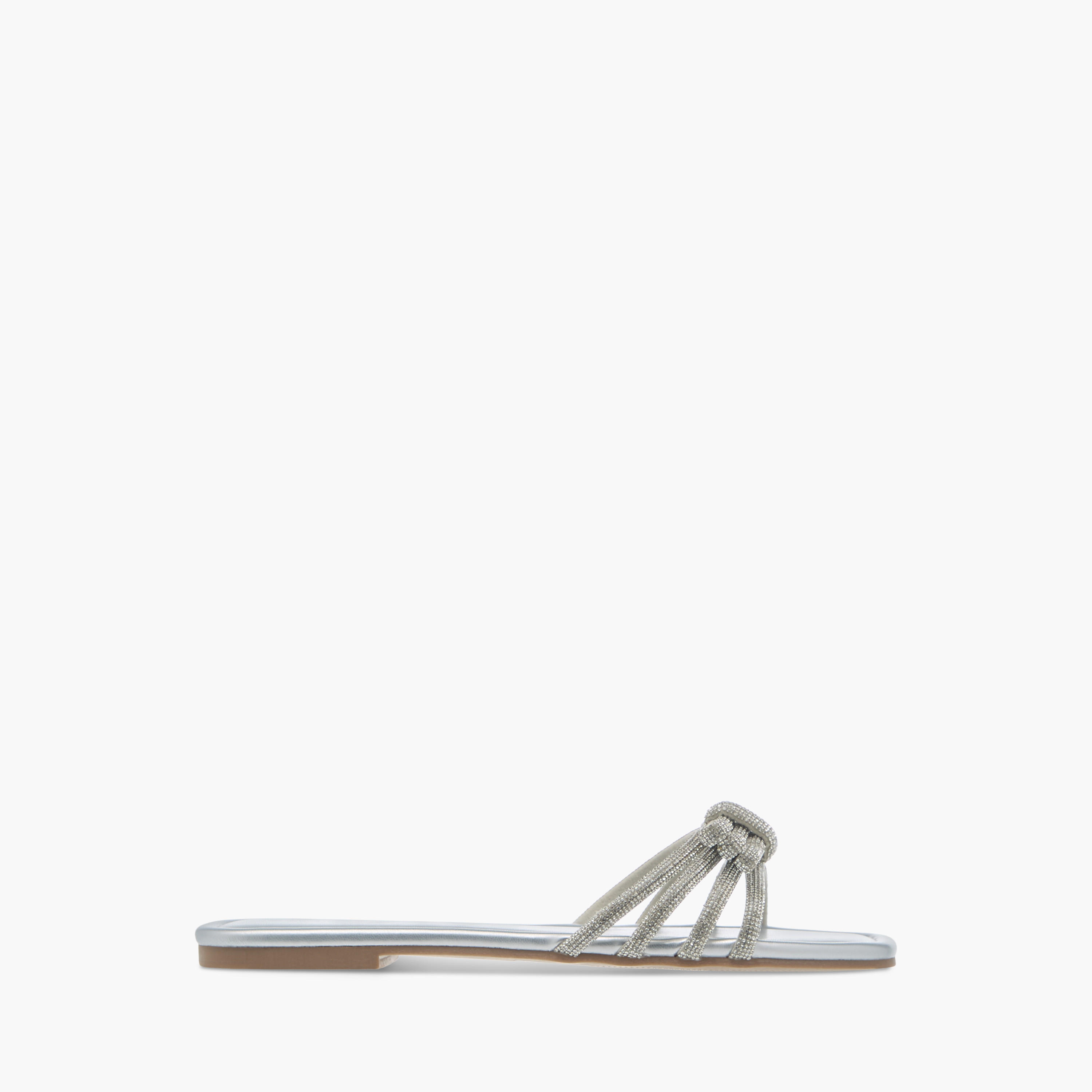 Celeste Women's Embellished Bow Detail Slip-On Flat Sandals-women-shoes-flats-sandals-image-3