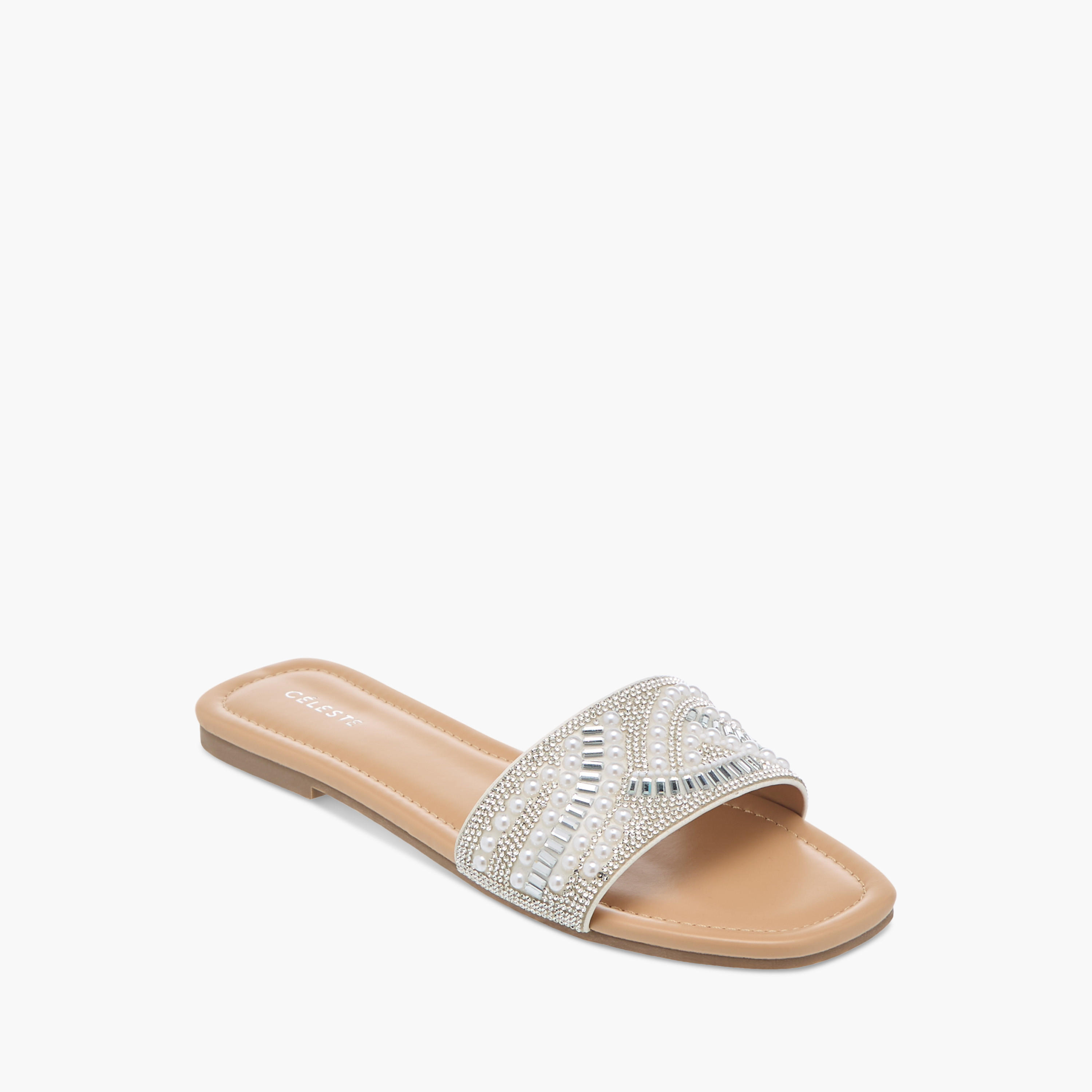 Celeste Women's Embellished Slip-On Flat Sandals-women-shoes-flats-sandals-image-2