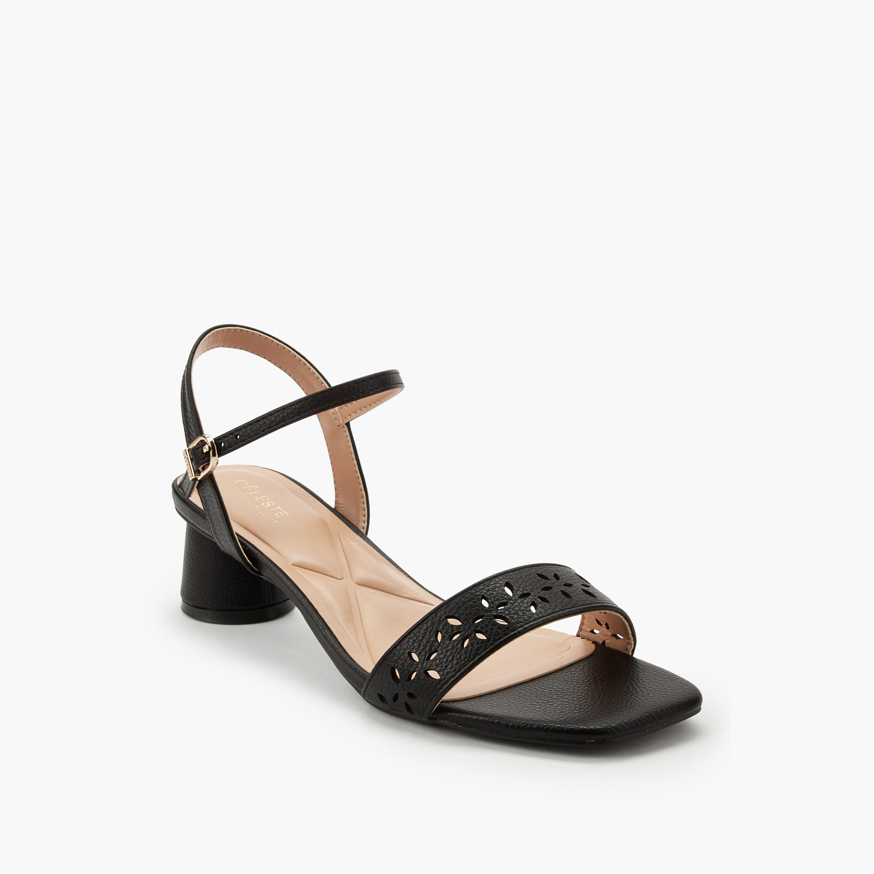 صندل بتصميم مفرّغ وكعب سميك للنساء من سيليست-women-shoes-sandals-heeled-image-3