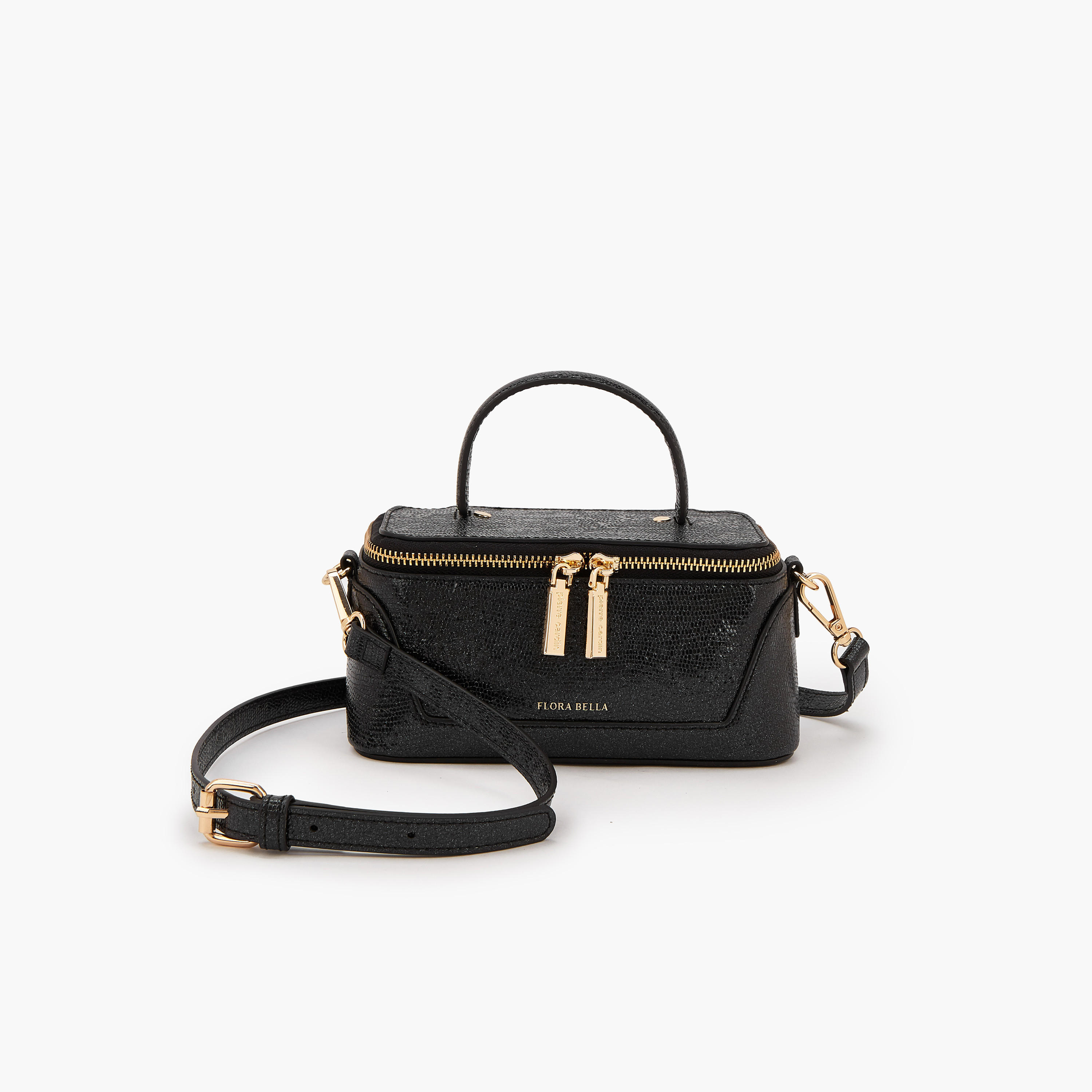 Flora Bella Textured Satchel Bag with Detachable Strap-women-bagsandwallets-handbags-image-1