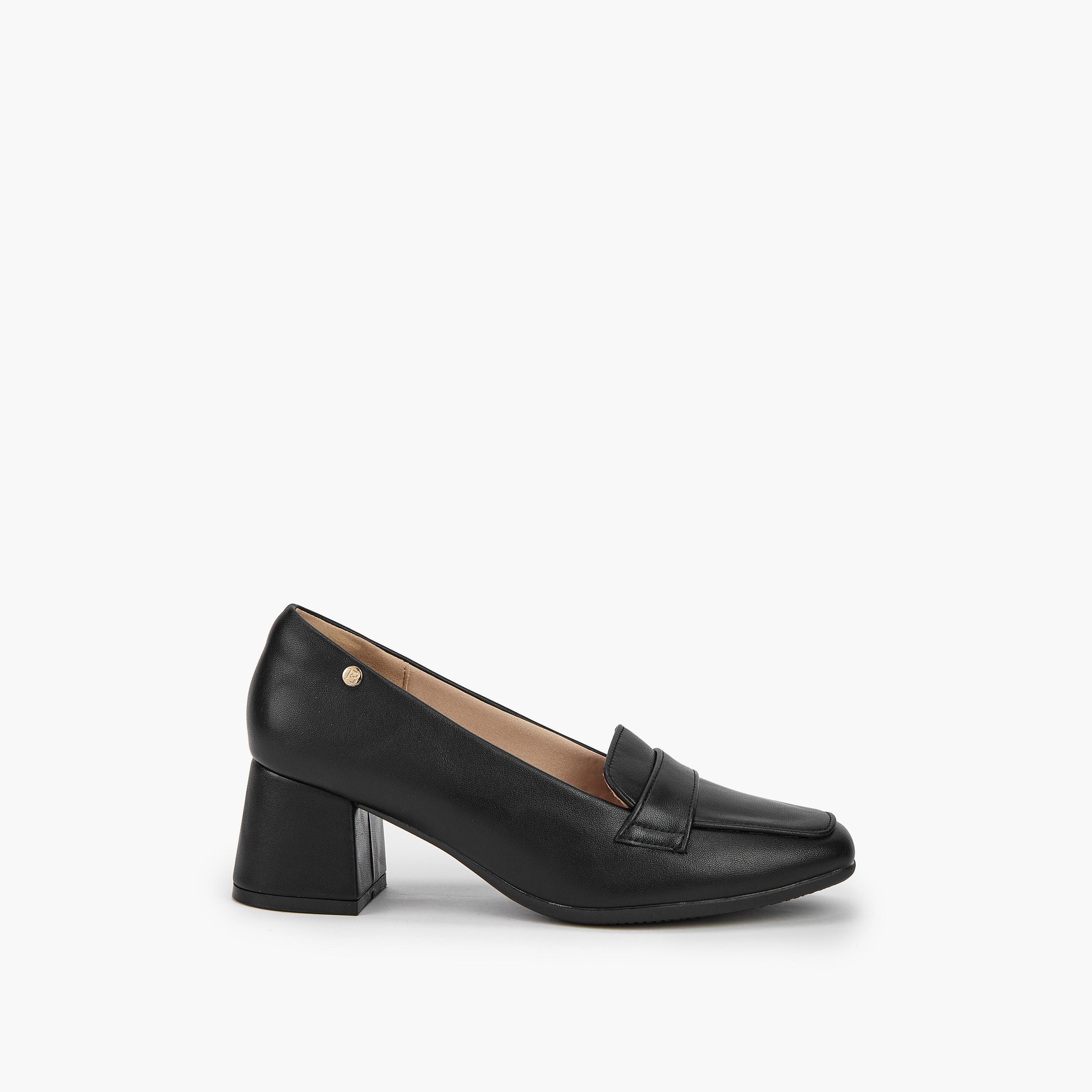 Flora Bella Solid Slip-On Loafers with Block Heel-women-shoes-loafersandmoccasins-image-3