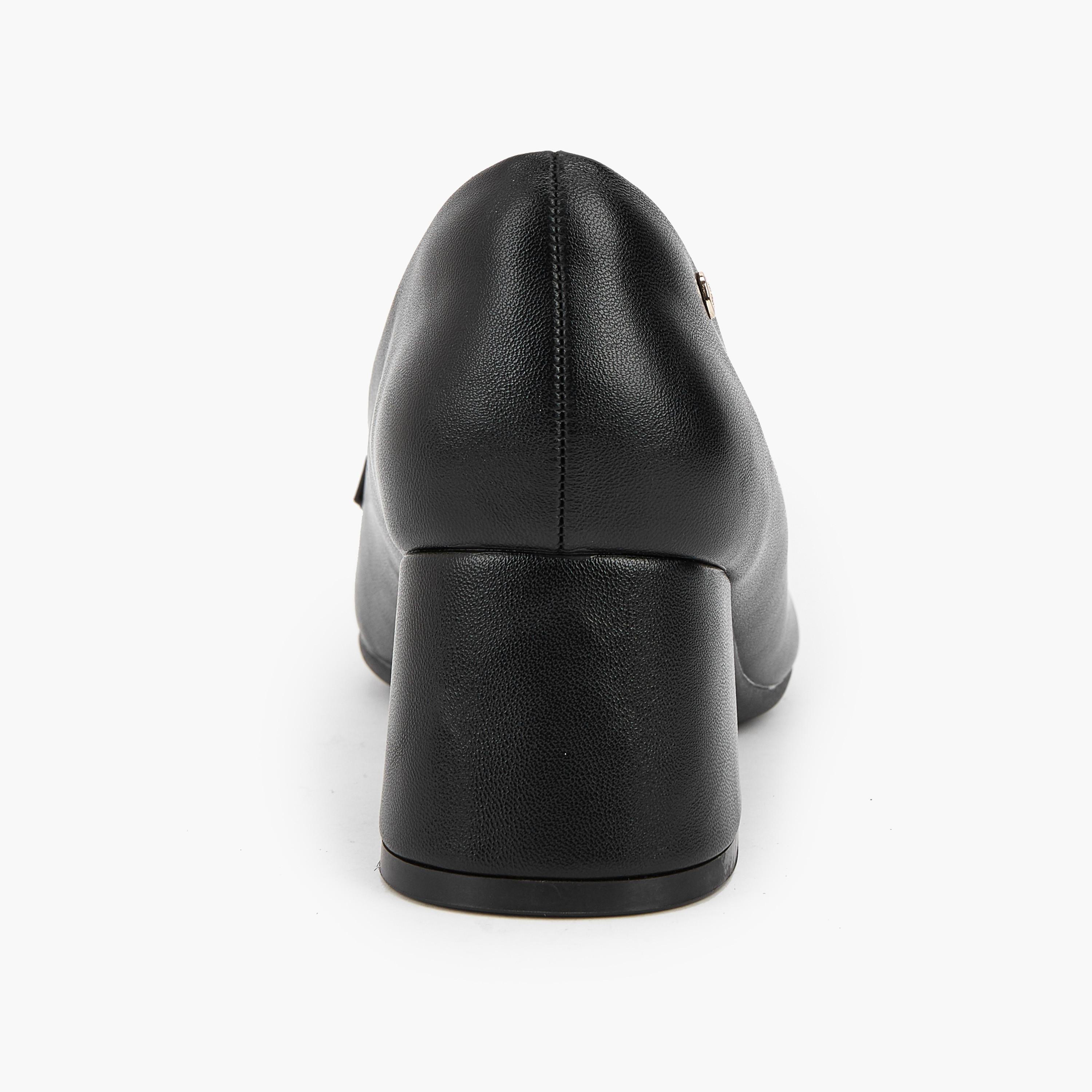 Flora Bella Solid Slip-On Loafers with Block Heel-women-shoes-loafersandmoccasins-image-5
