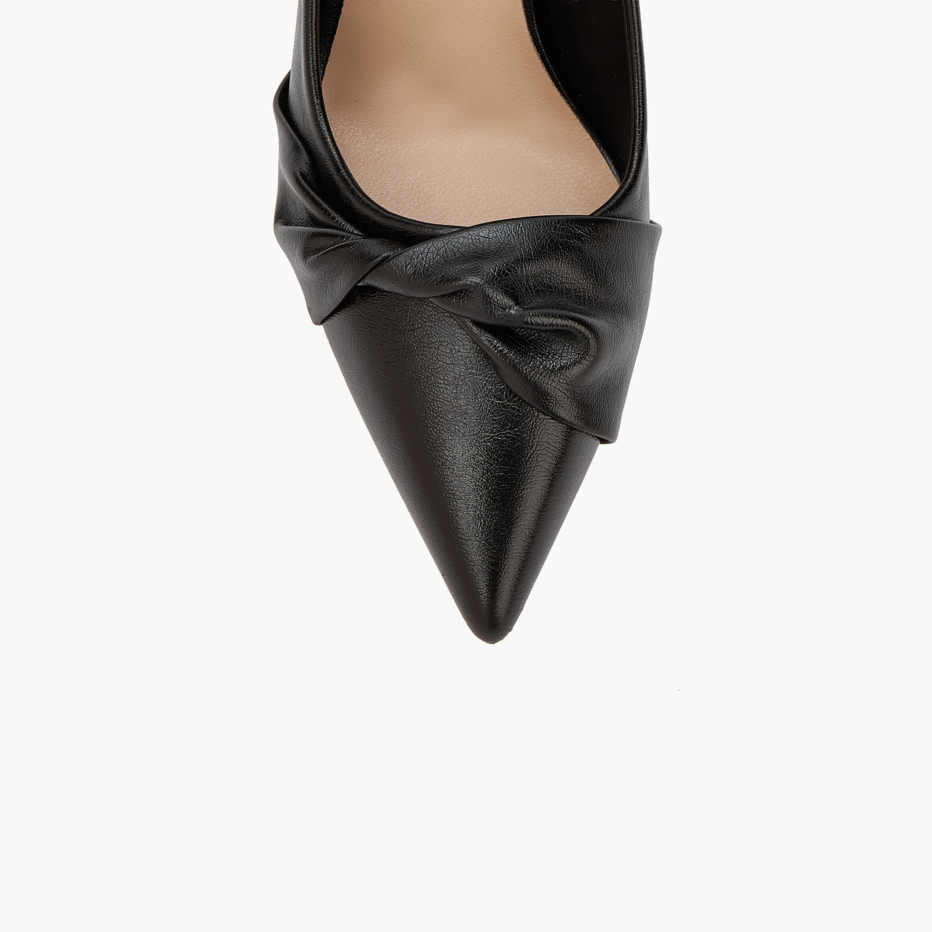 Paprika Knot Accent Slip-On Pumps with Stiletto Heels-women-shoes-heels-image-3