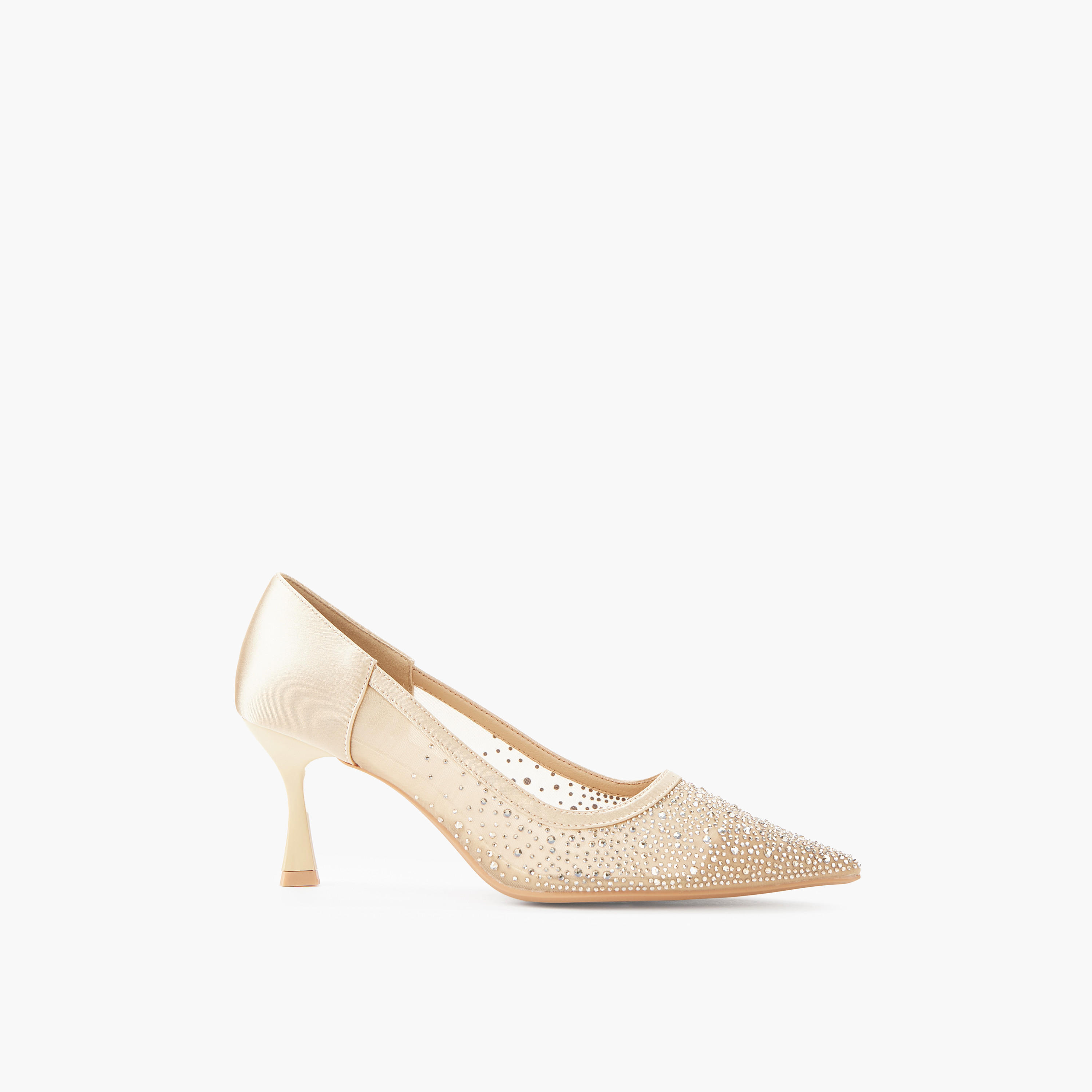 Paprika Women Embellished Flared Heel Pumps-women-shoes-heels-image-3