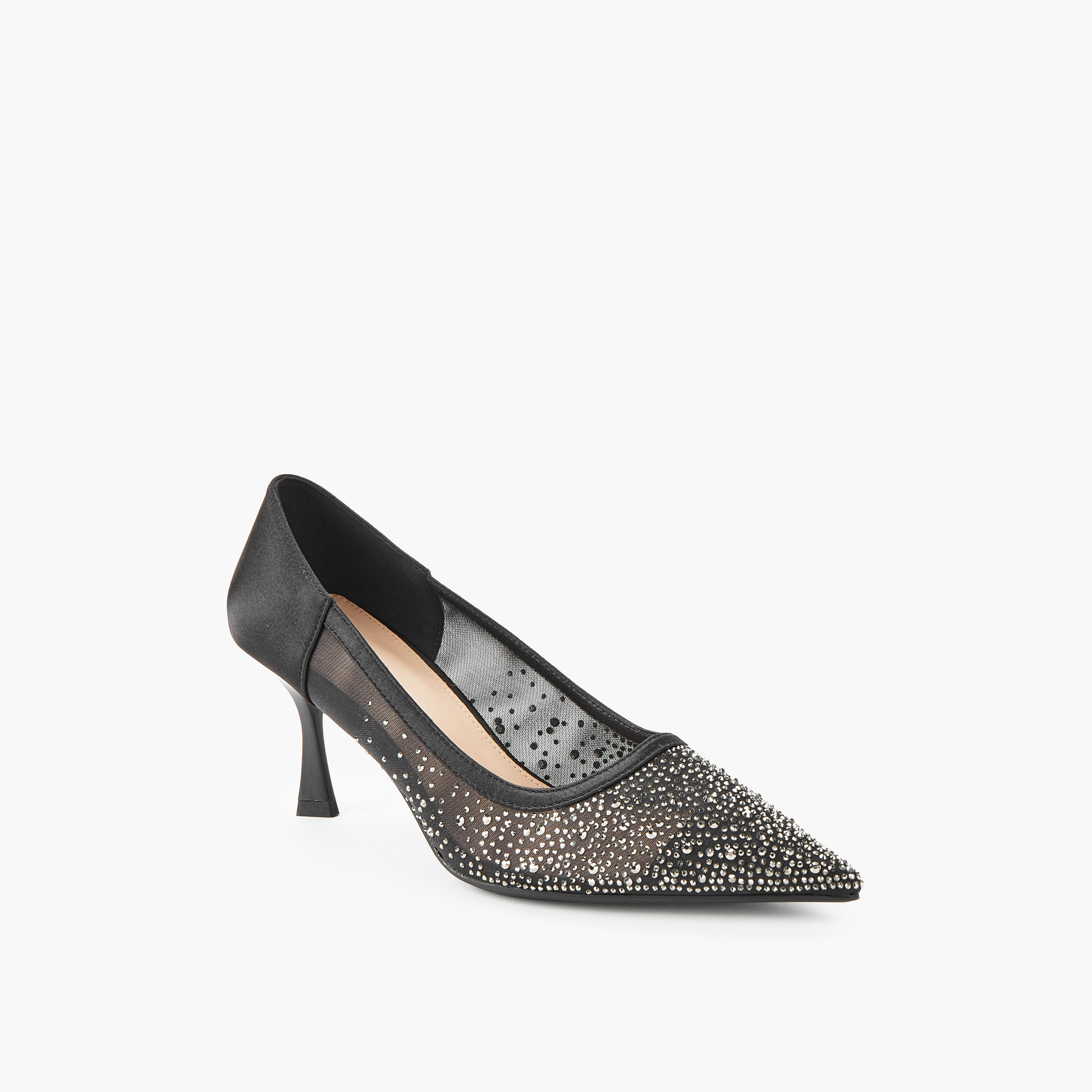 Paprika Women Embellished Flared Heel Pumps-women-shoes-heels-image-2