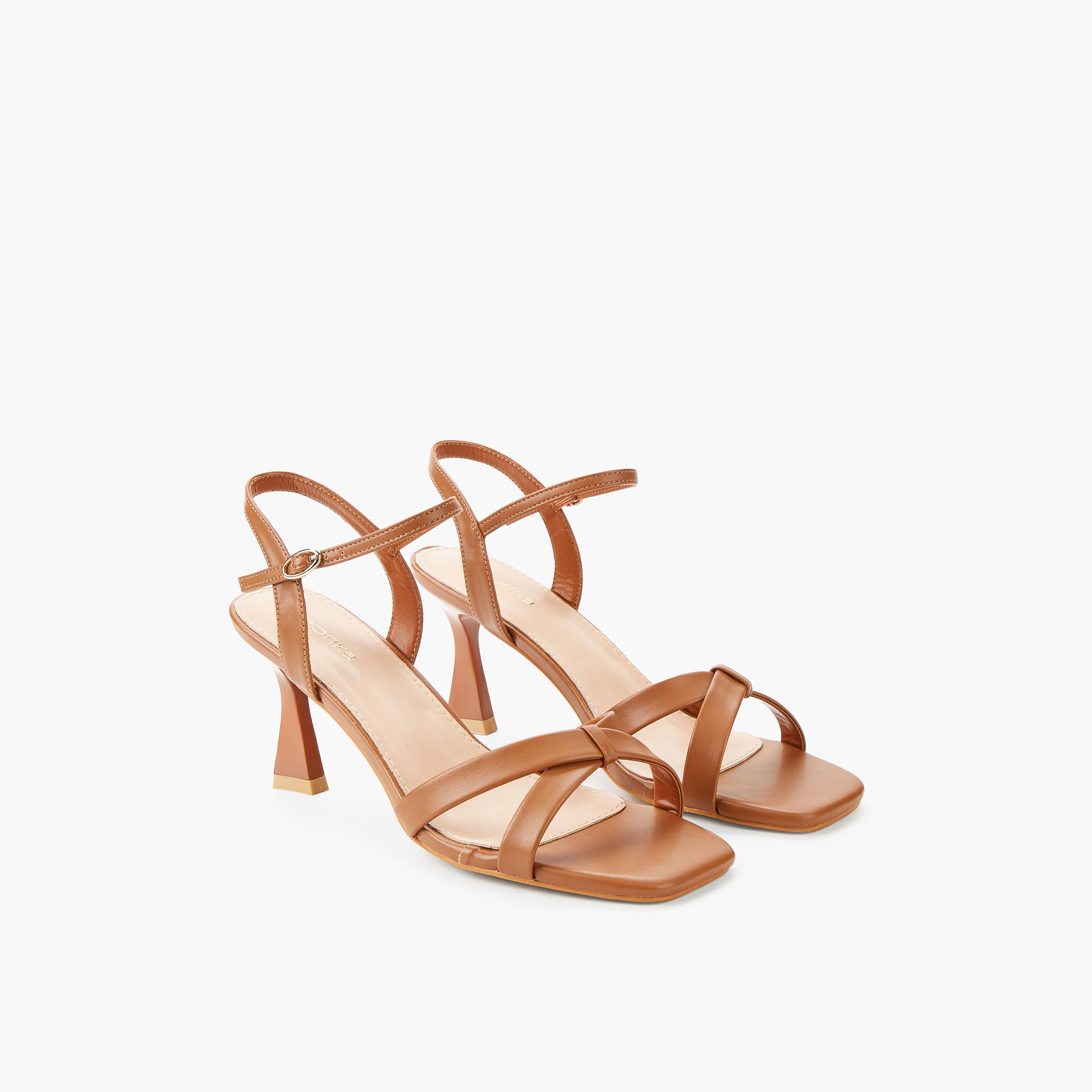 Paprika Women Cross Strap Flared Heel Sandals-women-shoes-sandals-heeled-image-1