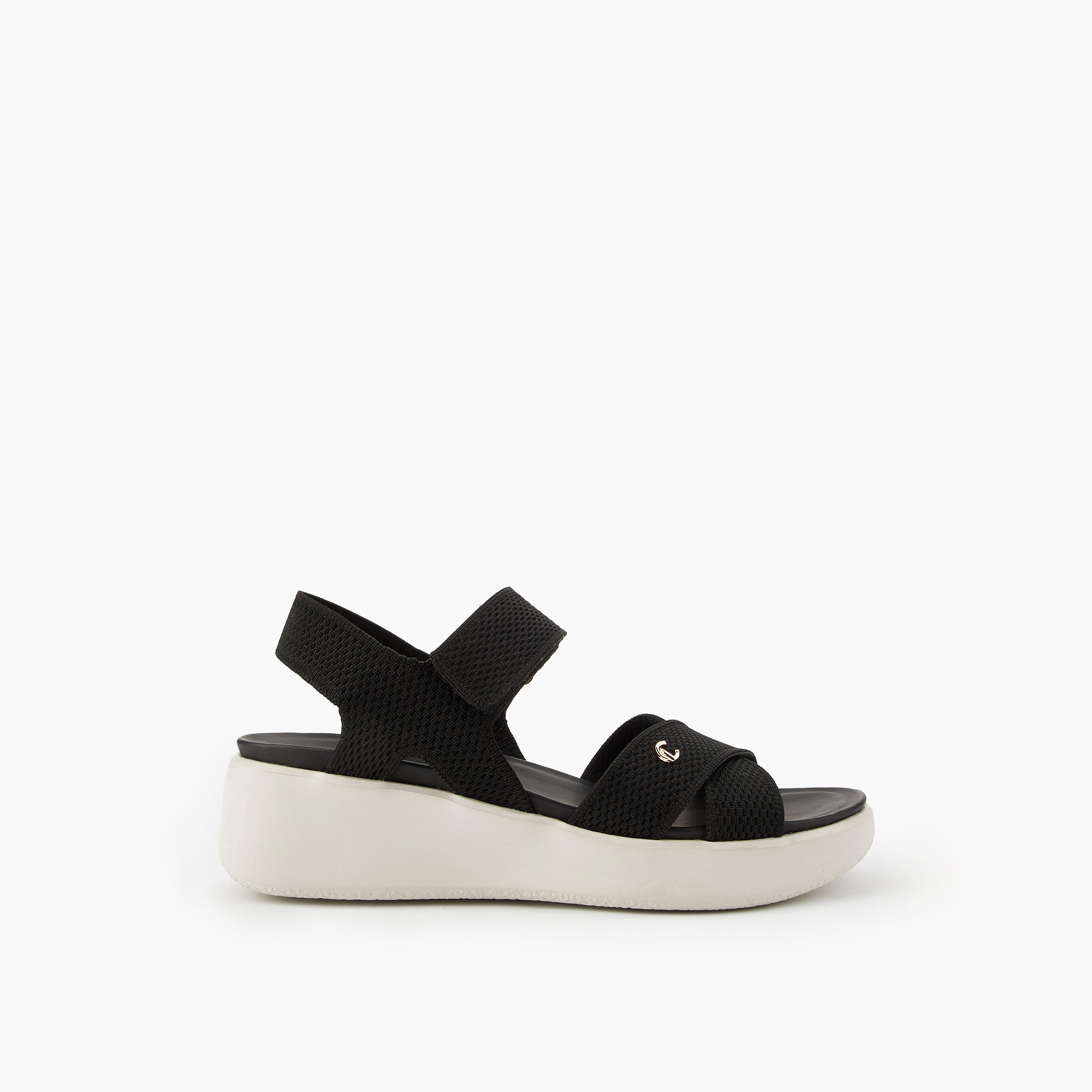 Le Confort Women Cross Strap Flyknit Sandals-women-shoes-sandals-heeled-image-2