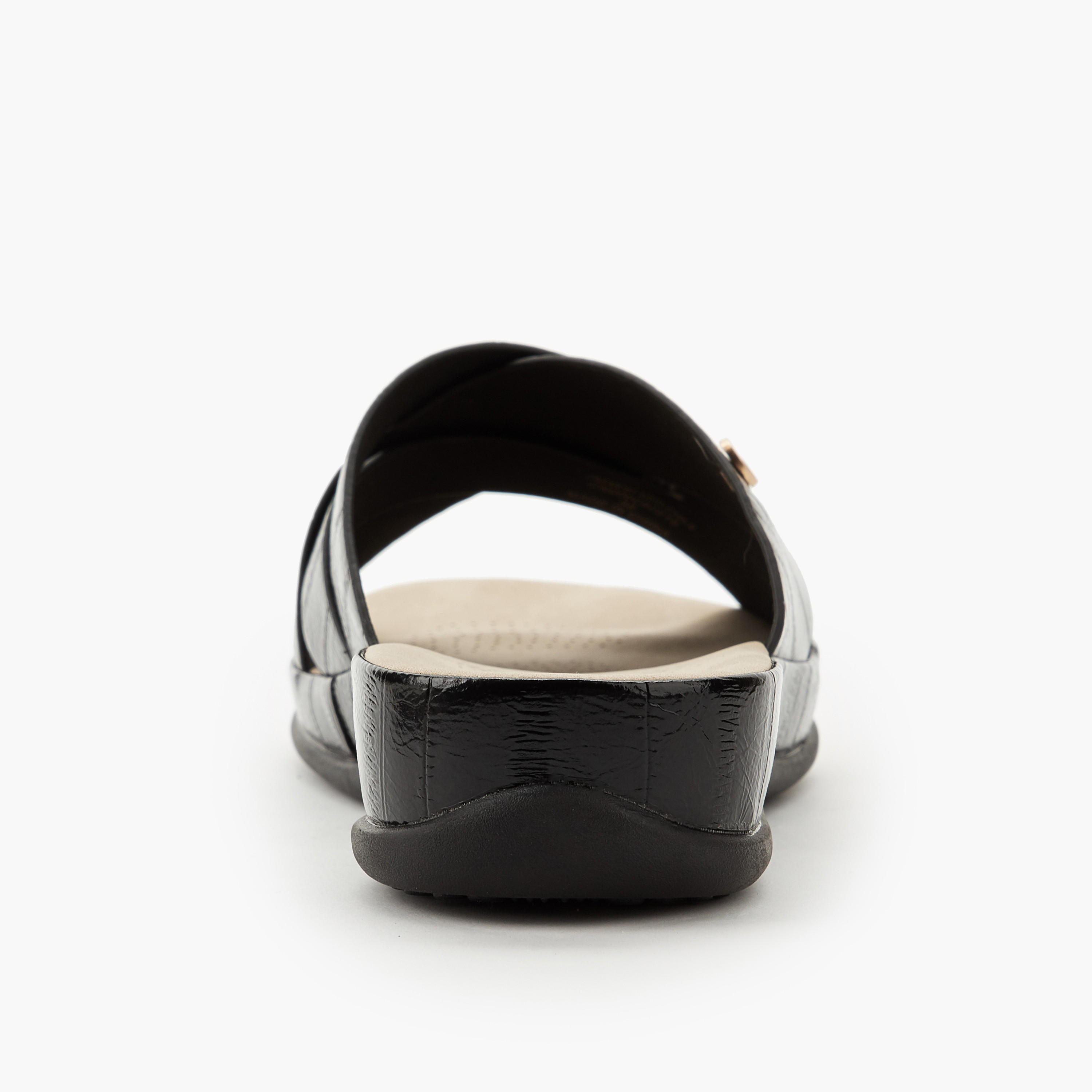 Le Confort Women Textured Cross Strap Sandals-women-shoes-flats-sandals-image-5