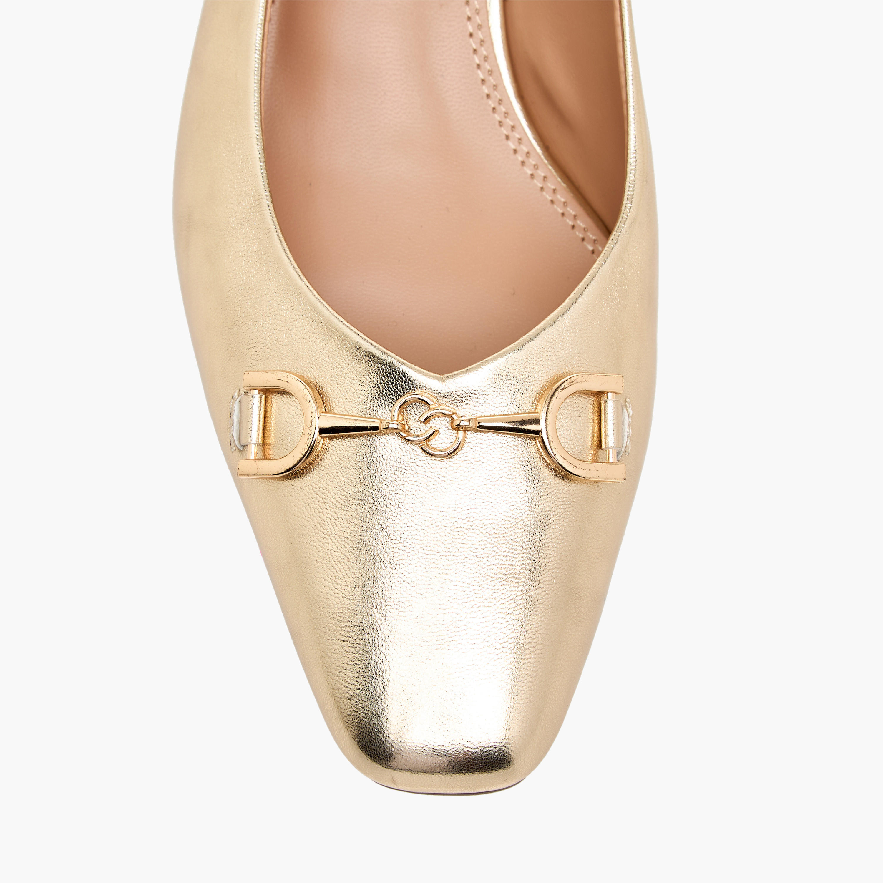 Celeste Women's Solid Slingback Shoes with Block Heels and Metal Accent-women-shoes-heels-image-4