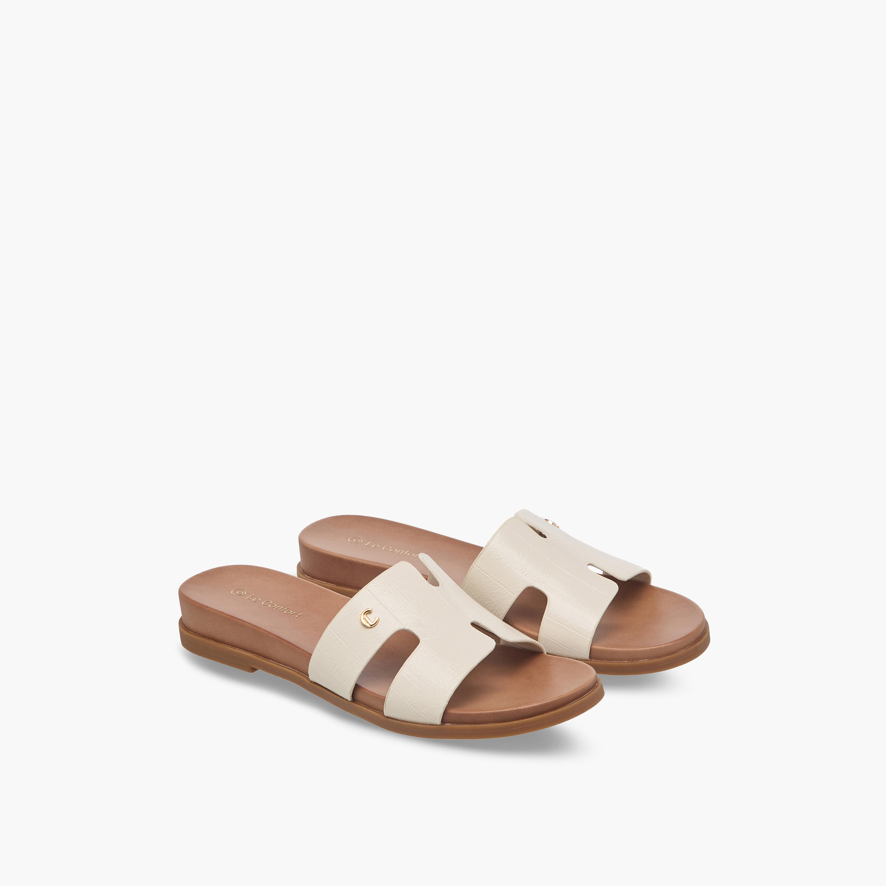 Le Confort Women Slip-On Sandals-women-shoes-flats-sandals-image-1