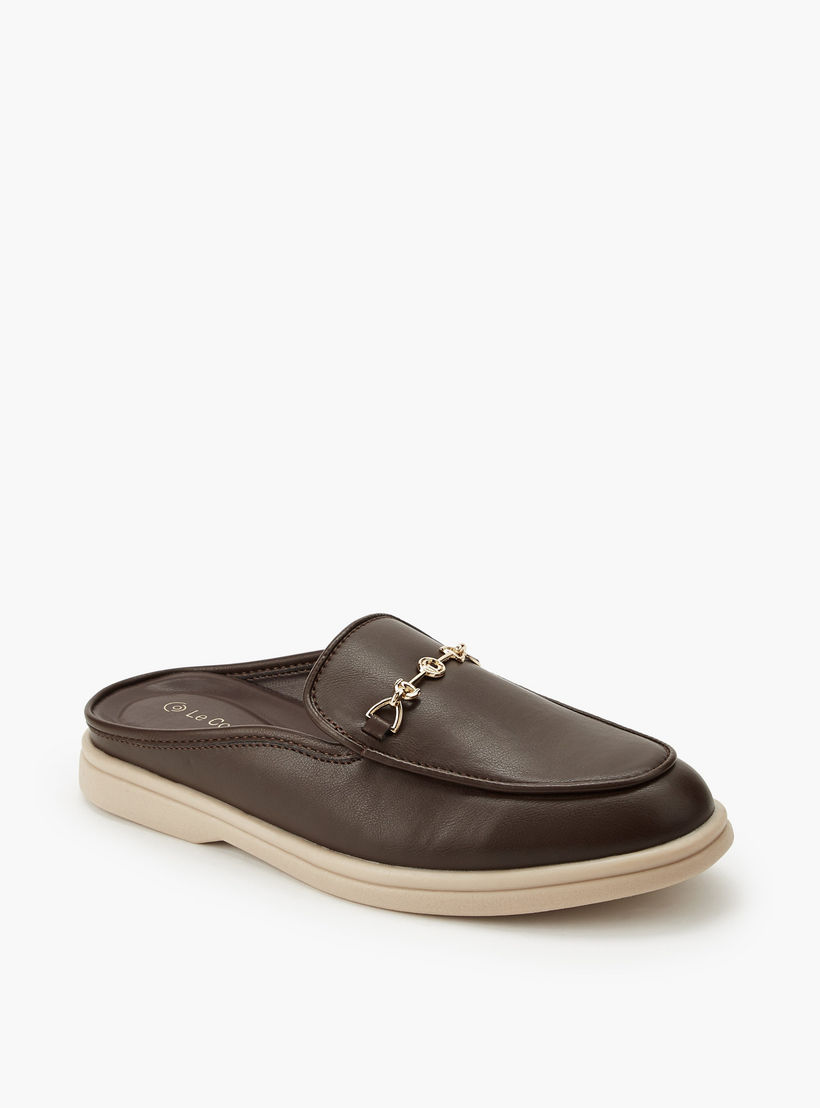حذاء ميول سهل الارتداء للنساء من لو كونفورت-women-shoes-flats-mules-image-2