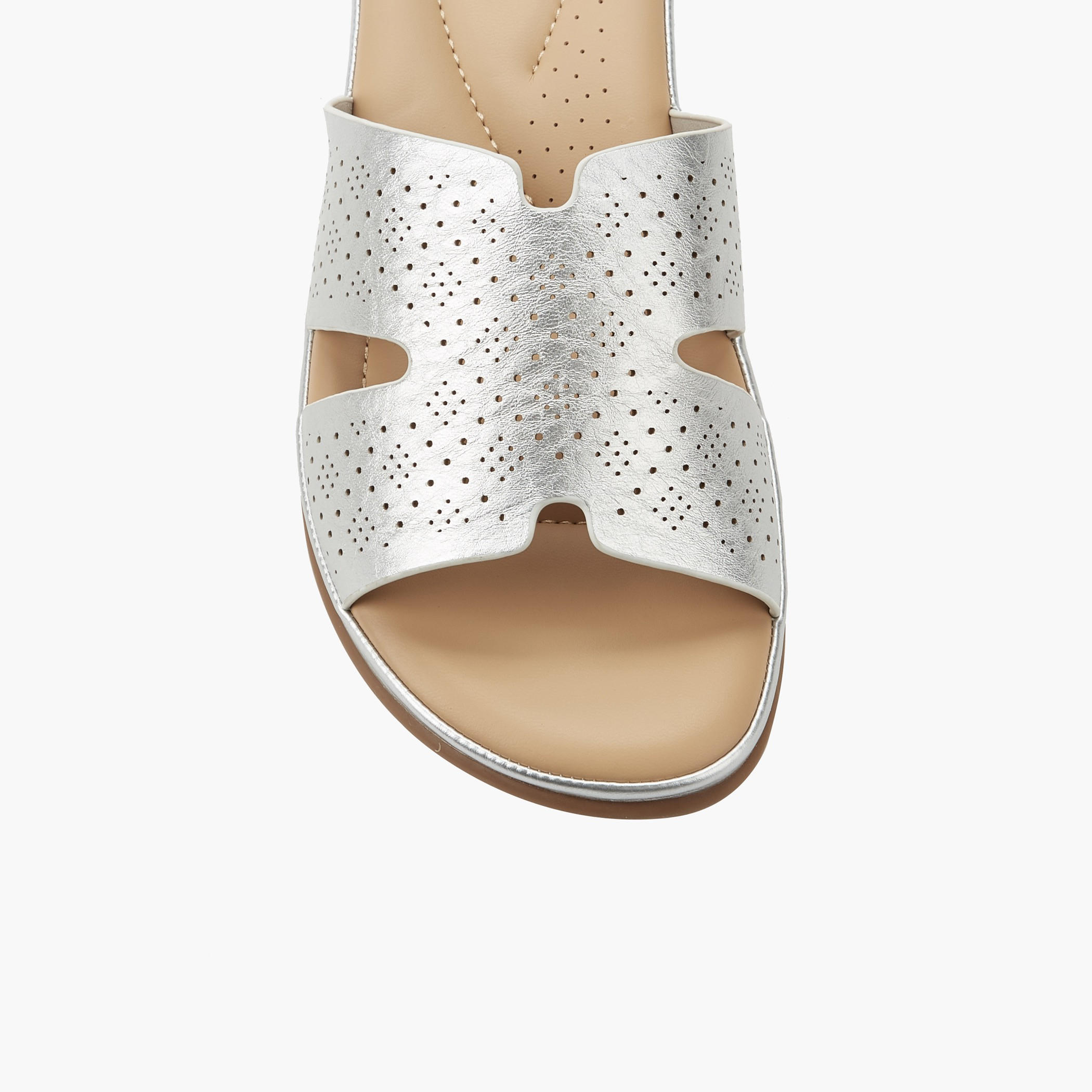 Le Confort Women Perforated Slide Sandals-women-shoes-flats-sandals-image-4