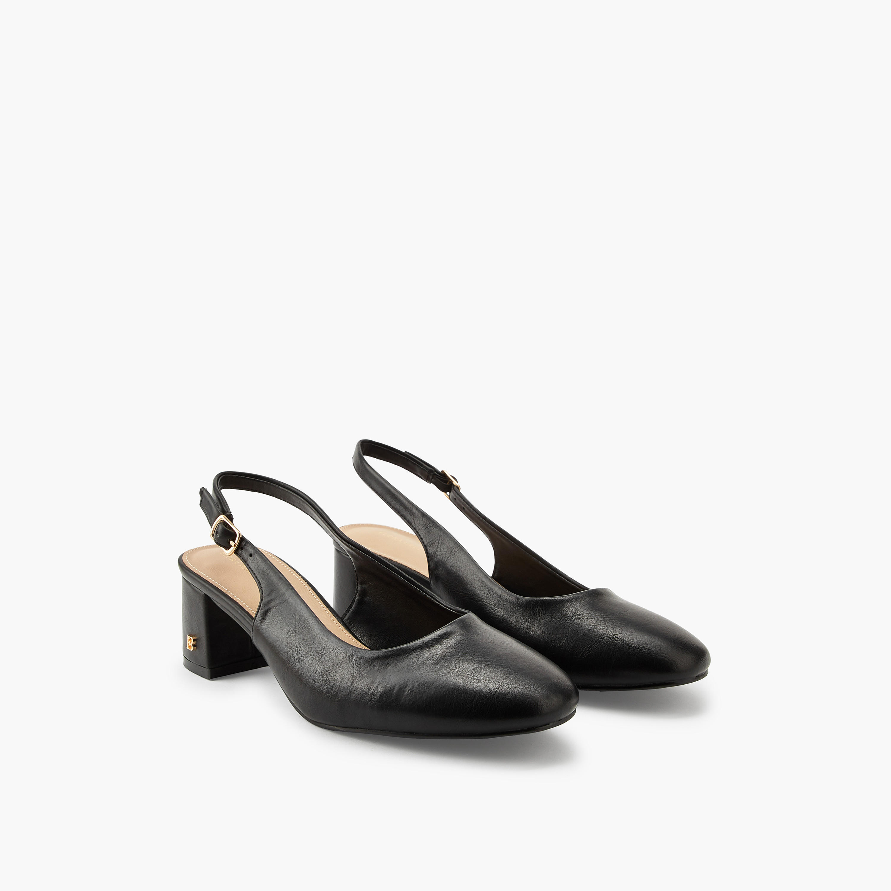 Flora Bella Women's Block Heel Buckle Closure Shoes-women-shoes-heels-image-1