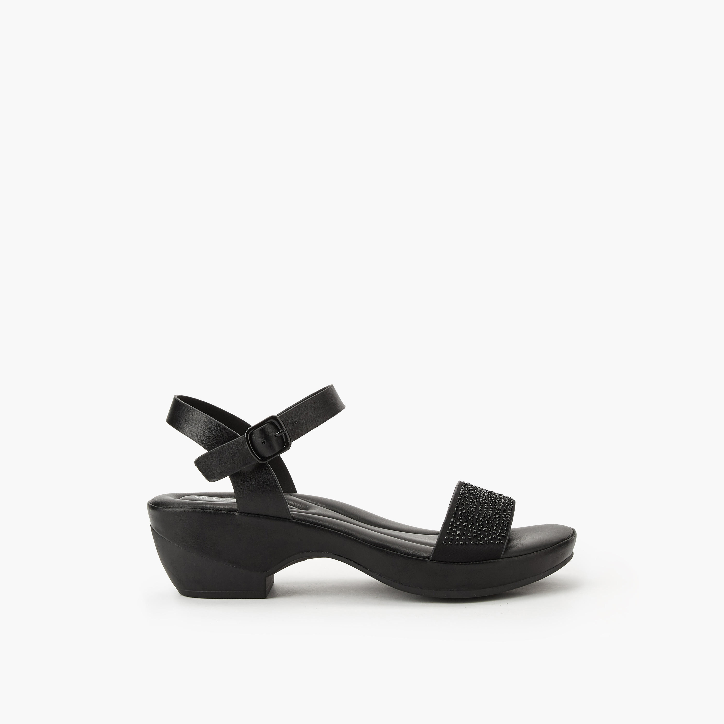 Le Confort Women Embellished Ankle Strap Sandals-women-shoes-sandals-heeled-image-3
