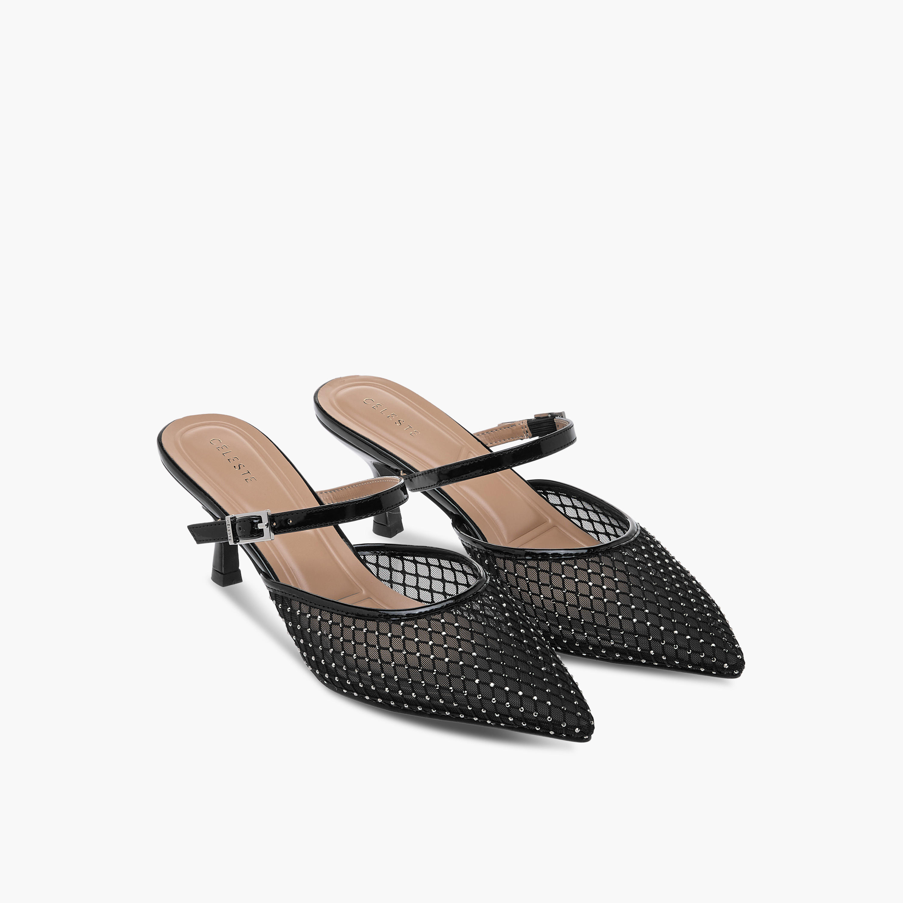 Celeste Women’s Embellished Pointed Toe Shoes with Kitten Heels-women-shoes-heels-image-1
