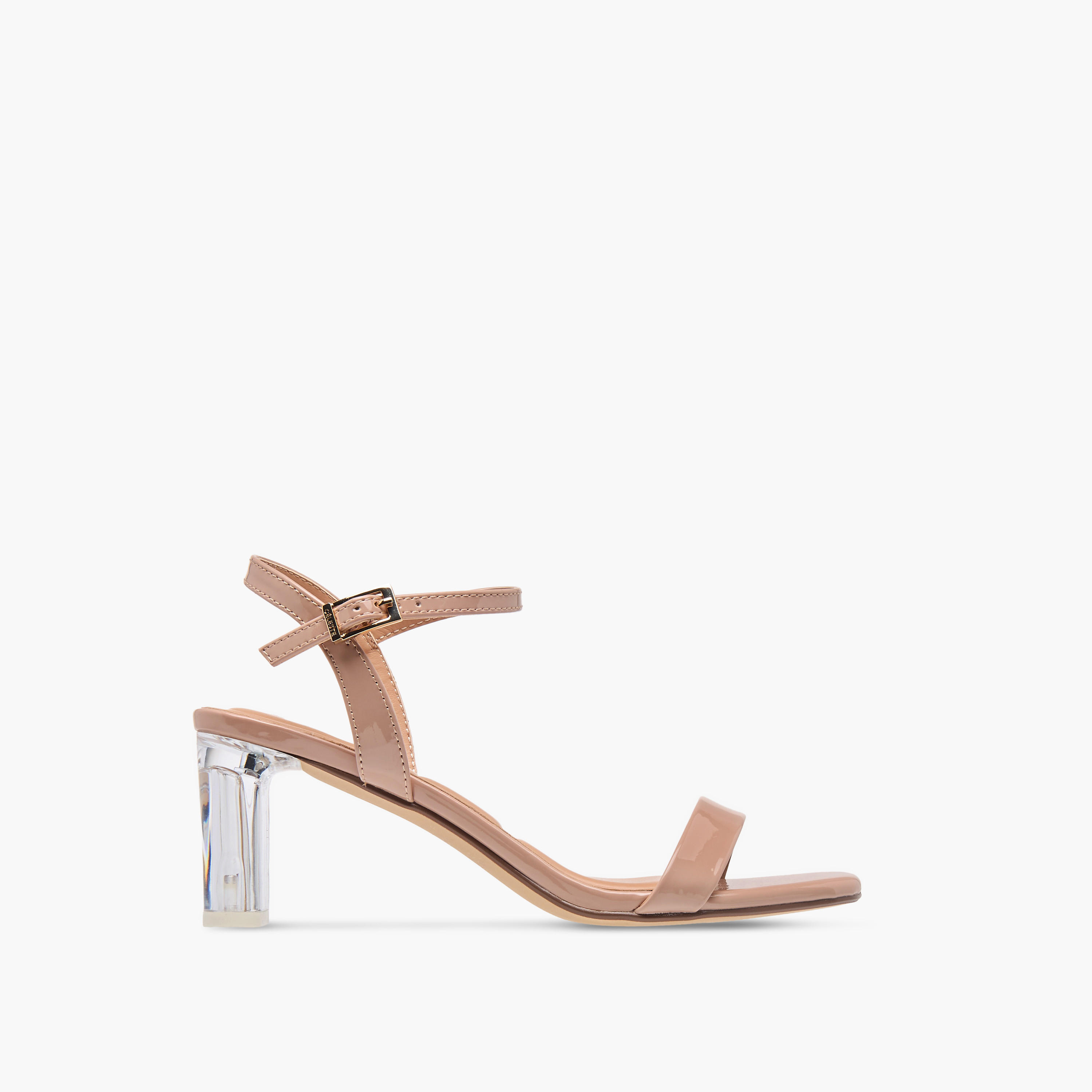 صندل سادة بكعب سميك وإبزيم إغلاق للنساء من سيليست-women-shoes-sandals-heeled-image-3