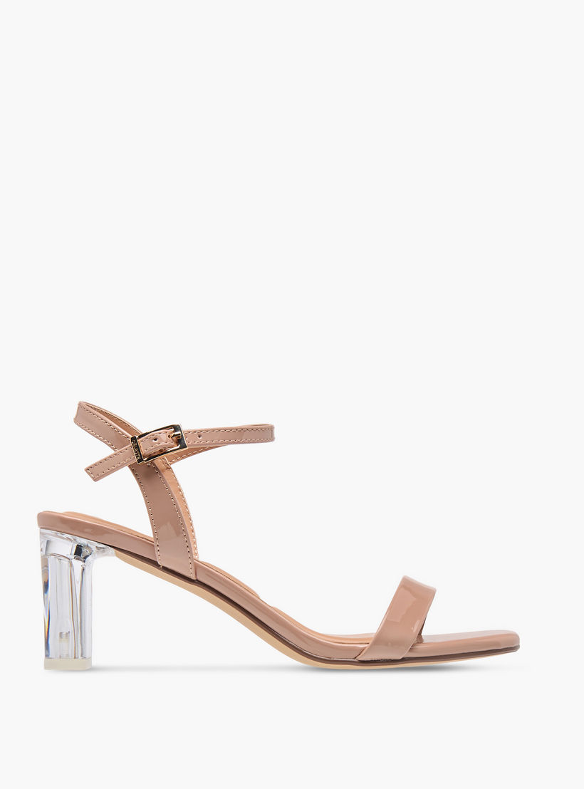 صندل سادة بكعب سميك وإبزيم إغلاق للنساء من سيليست-women-shoes-sandals-heeled-image-3