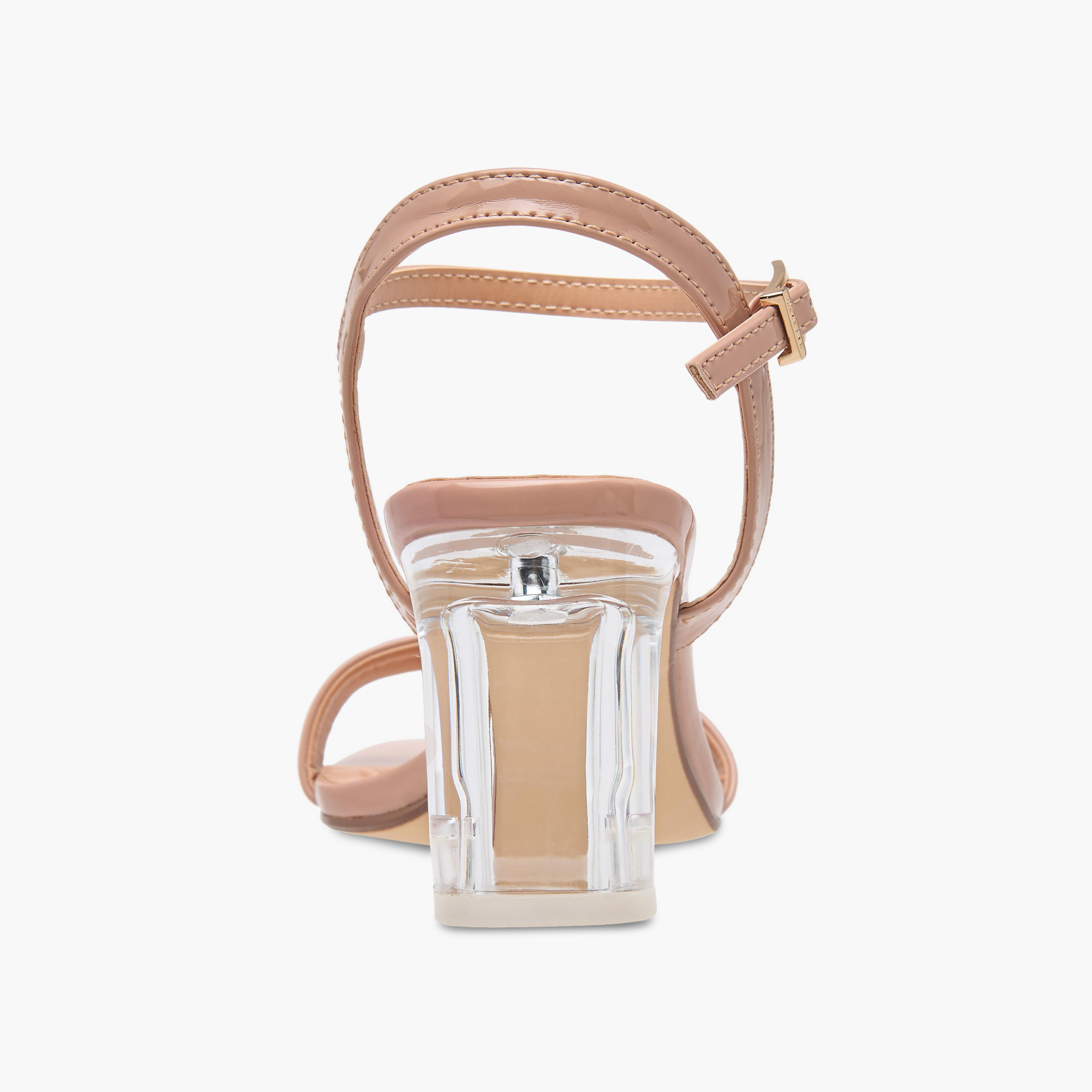 صندل سادة بكعب سميك وإبزيم إغلاق للنساء من سيليست-women-shoes-sandals-heeled-image-5