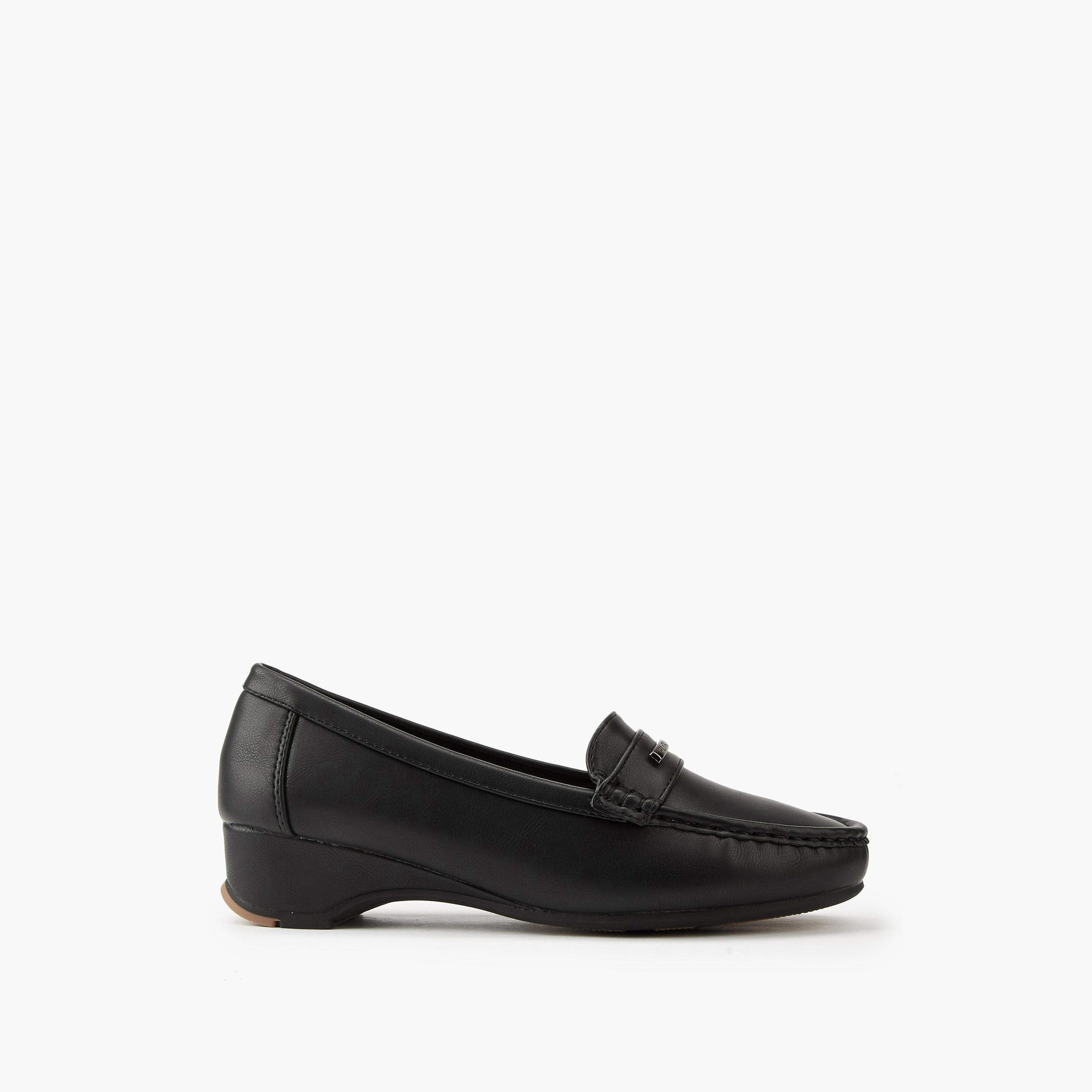 Flora Bella Metal Accent Loafers with Wedge Heels-women-shoes-heels-image-2
