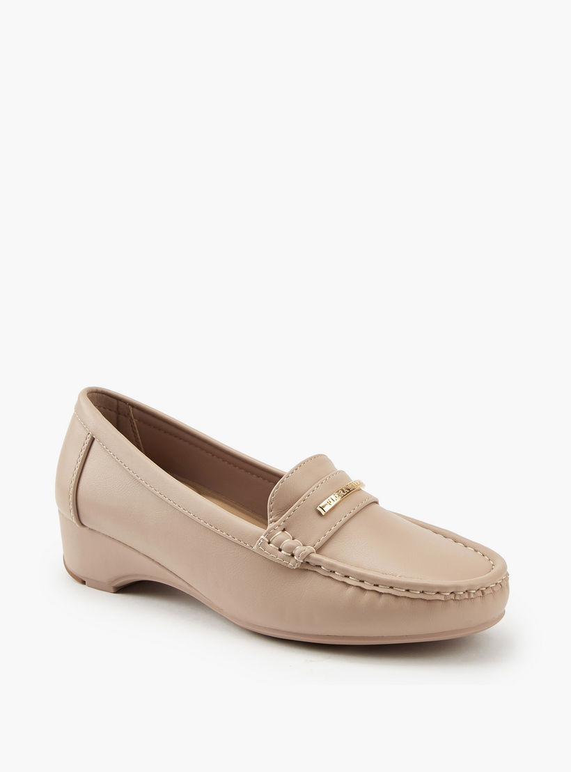 Flora Bella Metal Accent Loafers with Wedge Heels-women-shoes-heels-image-3