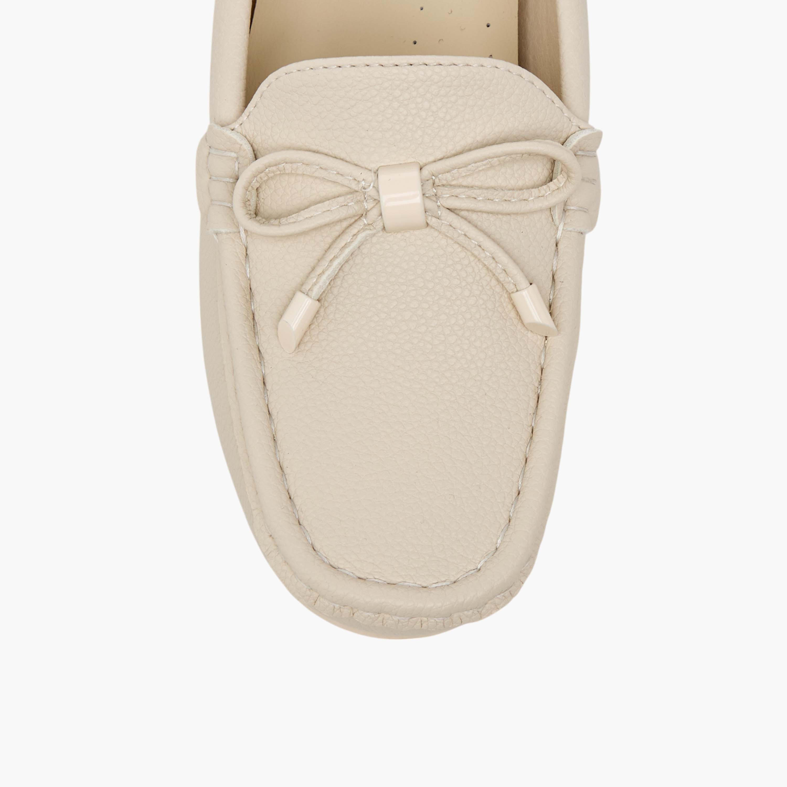 Paprika Bow Accent Slip-On Loafers-women-shoes-flats-loafers-image-5