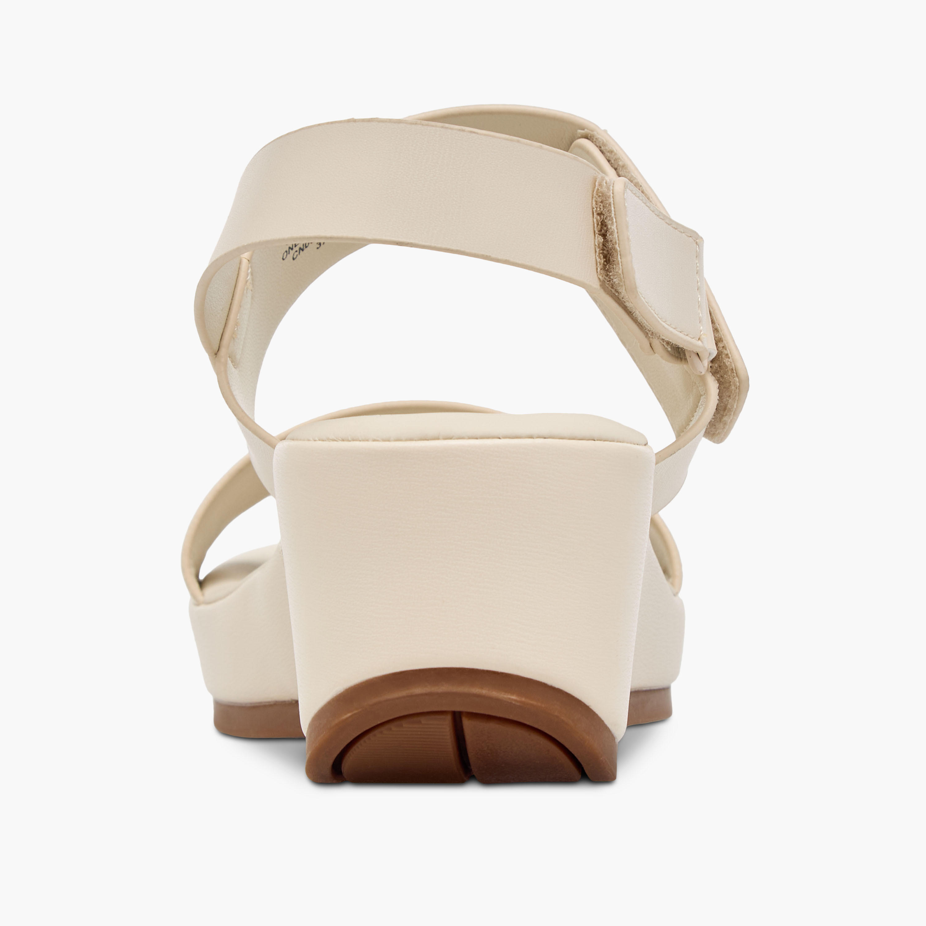 Paprika Solid Wedge Heel Comfort Sandals with Hook and Loop Closure-women-shoes-sandals-heeled-image-5