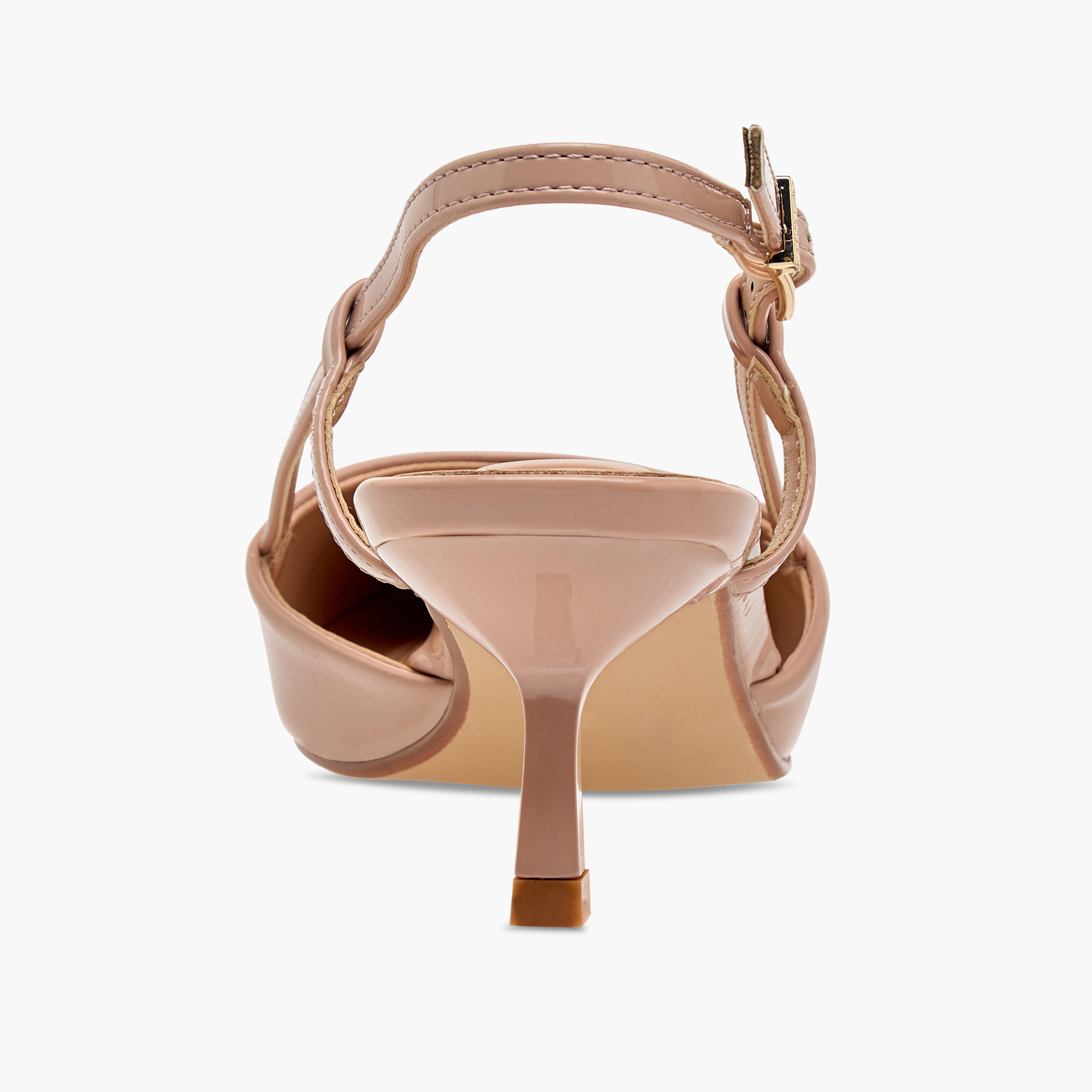 Celeste Women's Pointed Toe Slingback Shoes with Kitten Heels and Buckle Closure-women-shoes-heels-image-5