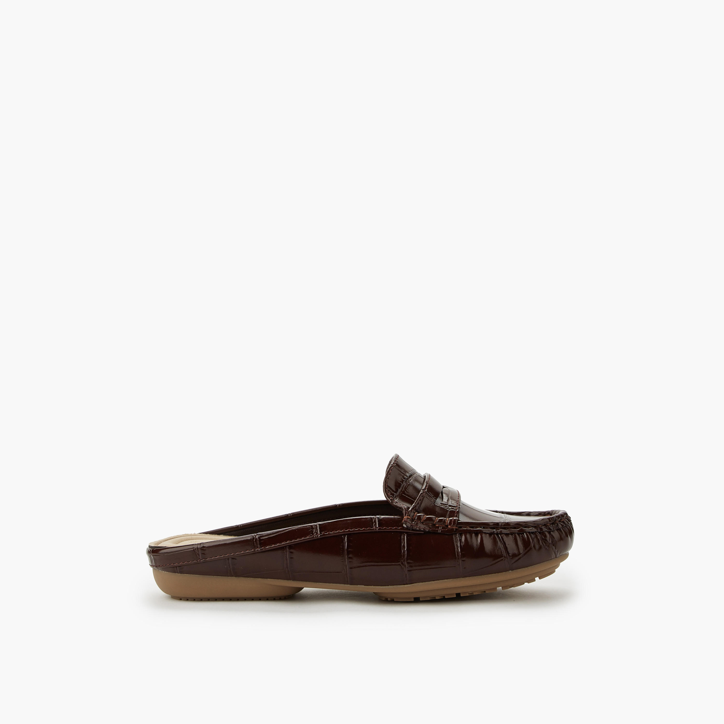 Le Confort Women Textured Mules-women-shoes-flats-mules-image-3