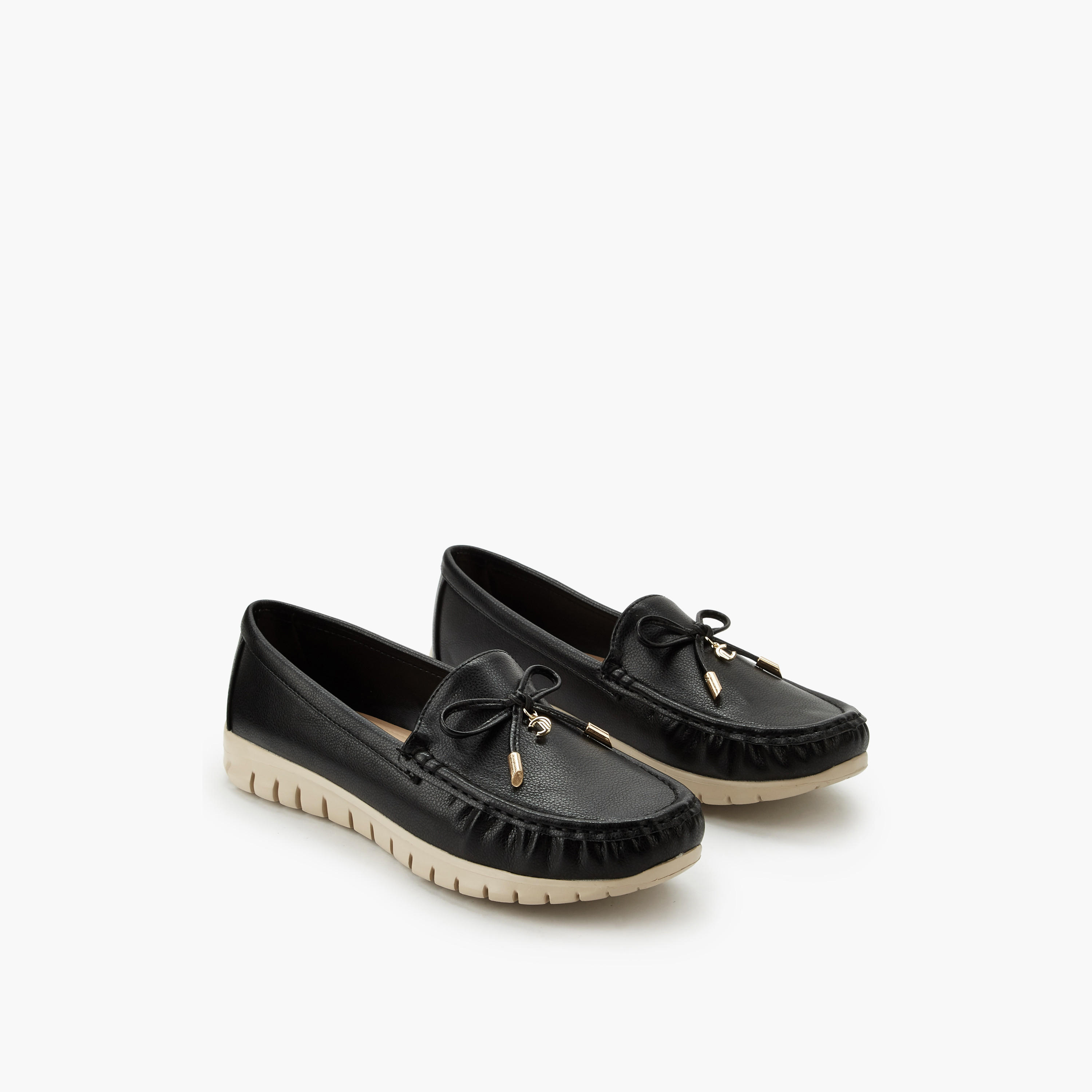 Le Confort Women Bow Detail Moccasins-women-shoes-loafersandmoccasins-image-1